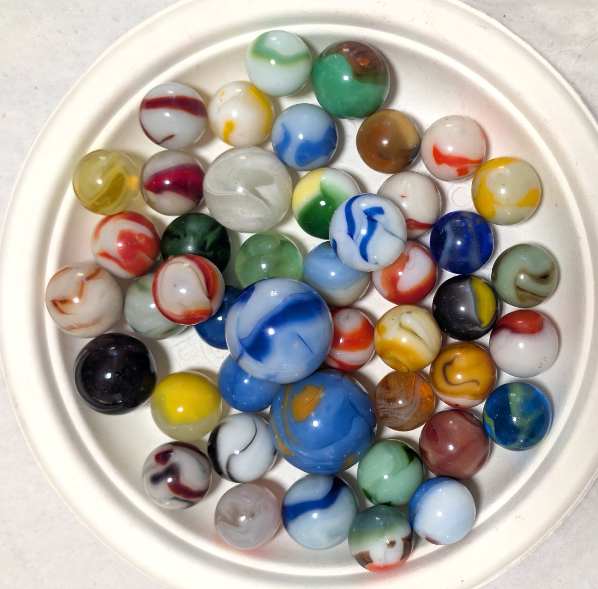#9 Collectable Mint- Excellent Vintage Mixed Beautiful Marbles, 1930’S-1960’S
