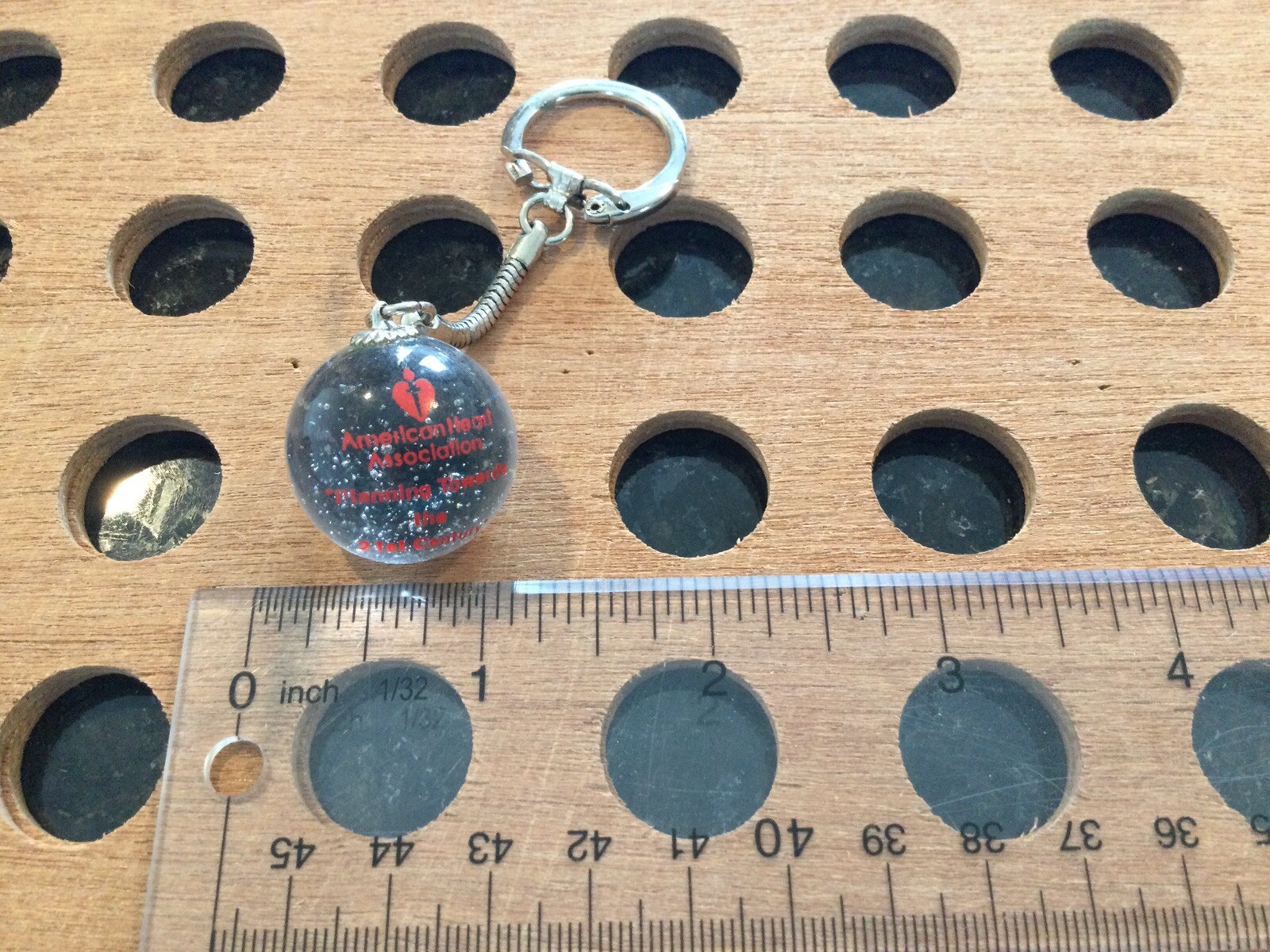 Vintage |”American Heart Association | Marble Keychain