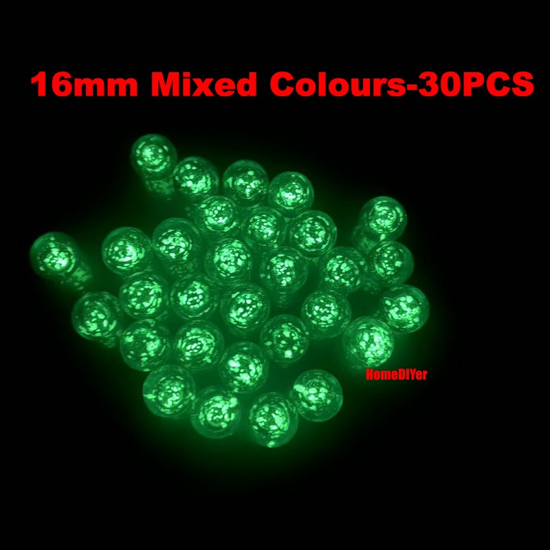 16mm-30mm Glow In The Dark Shooter Glass Marbles Ball Craft Decoration Glow-Ball