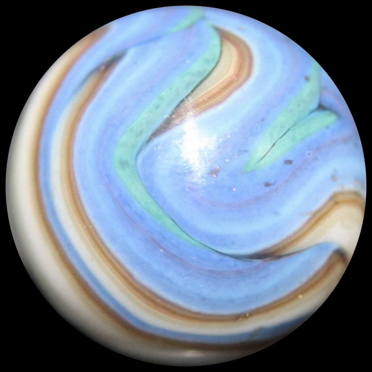 JABO Pastel Marble: Gold Lutz & Flames Shooter
