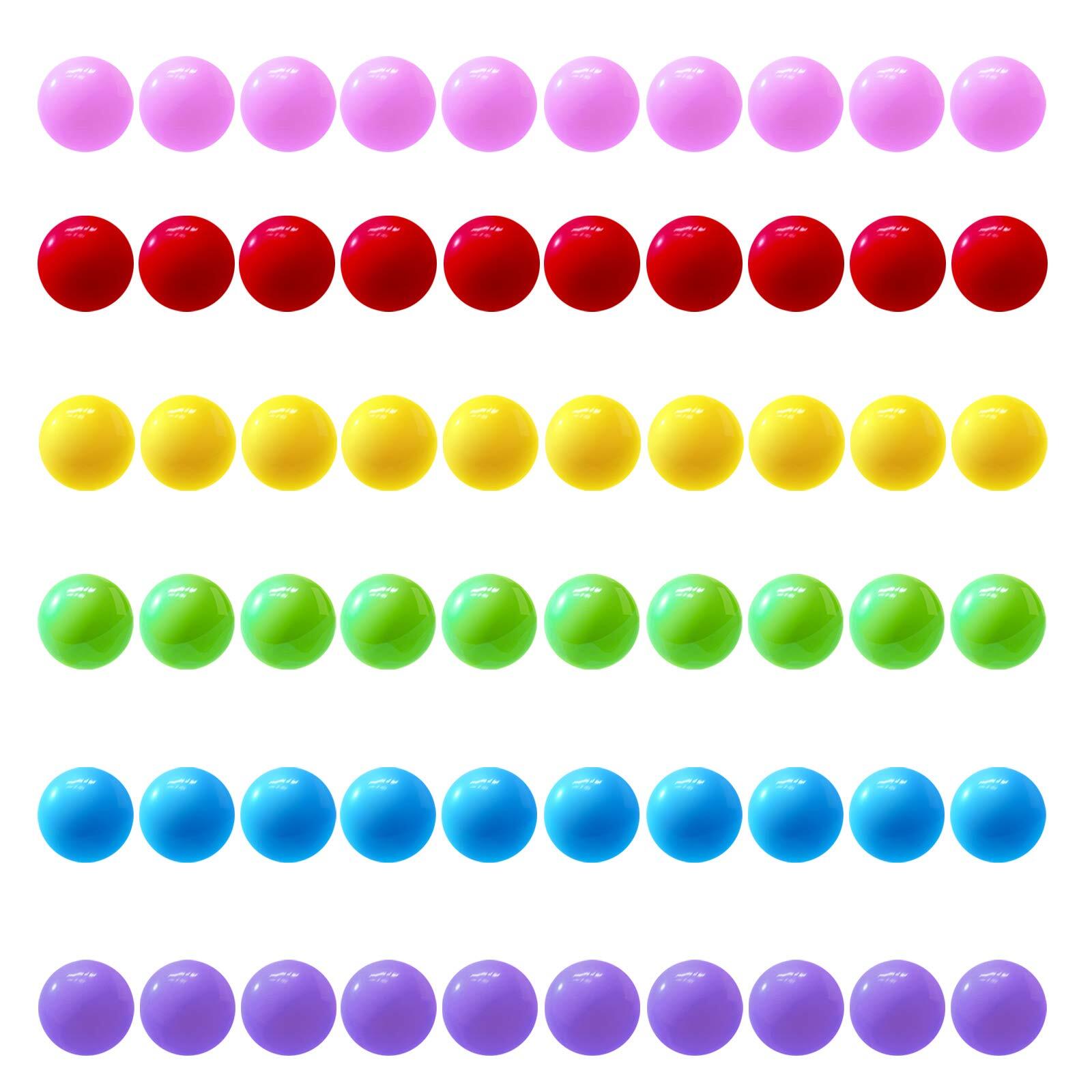 60 Pcs Chinese Checkers Marbles Balls 14mm Game Replacement Marbles Balls