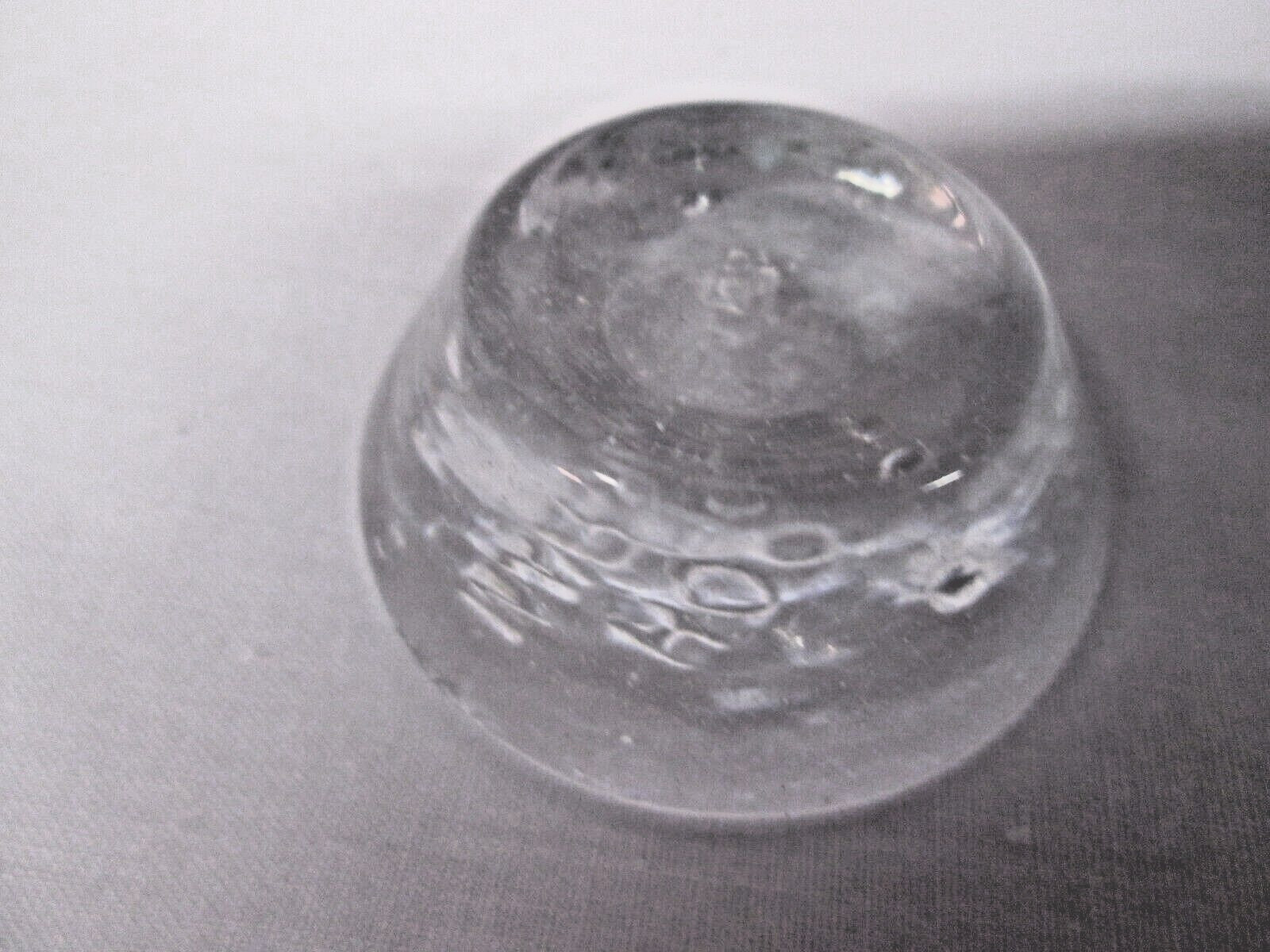 Sam Hogue CLEAR Glass Marble Stand 15/8 Inch Base “Will Hold Up To 2 Inch Marble