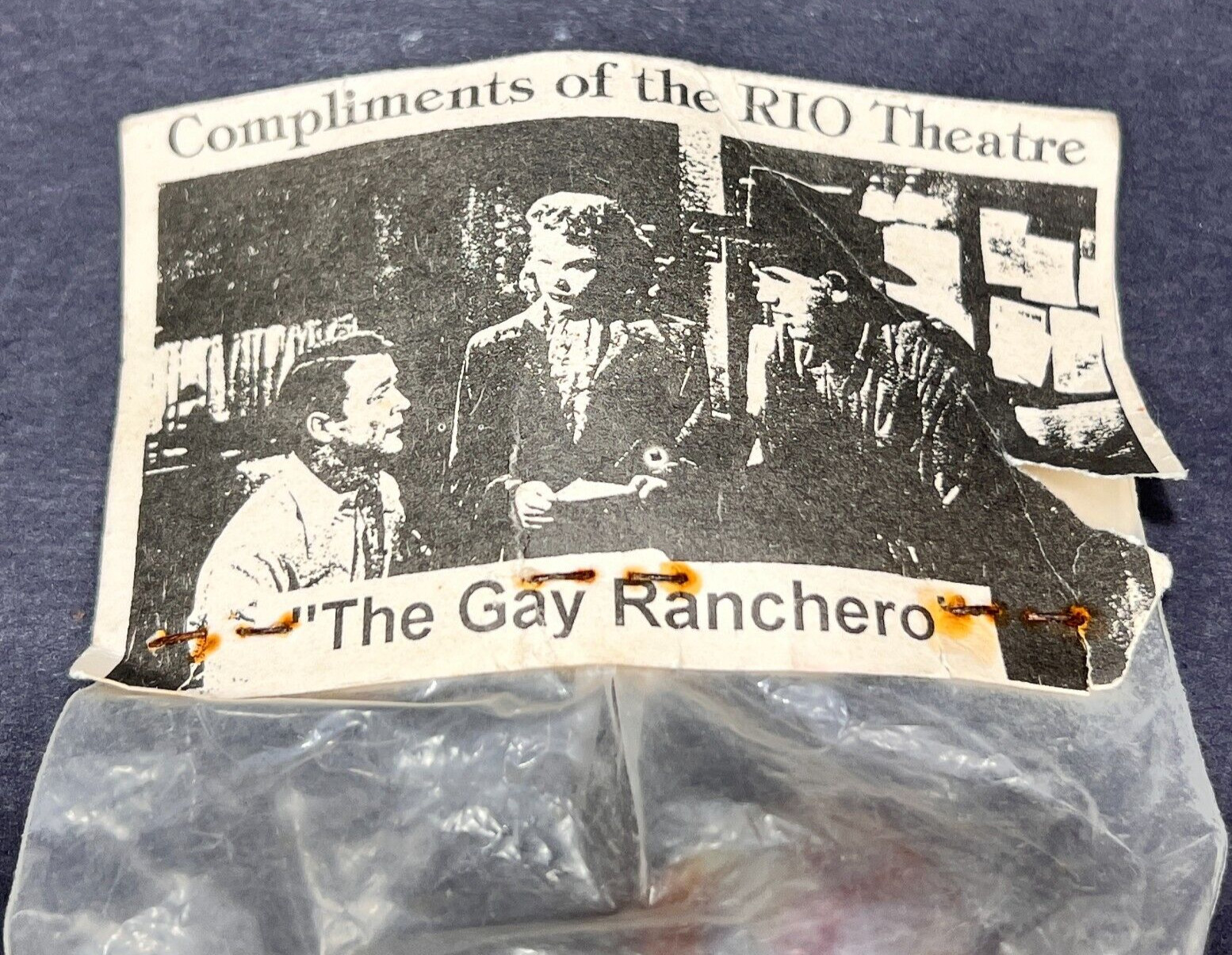 Rio Theatre Shooter Marbles 4 Advertising Promotional Movies Amber Swirl Glows