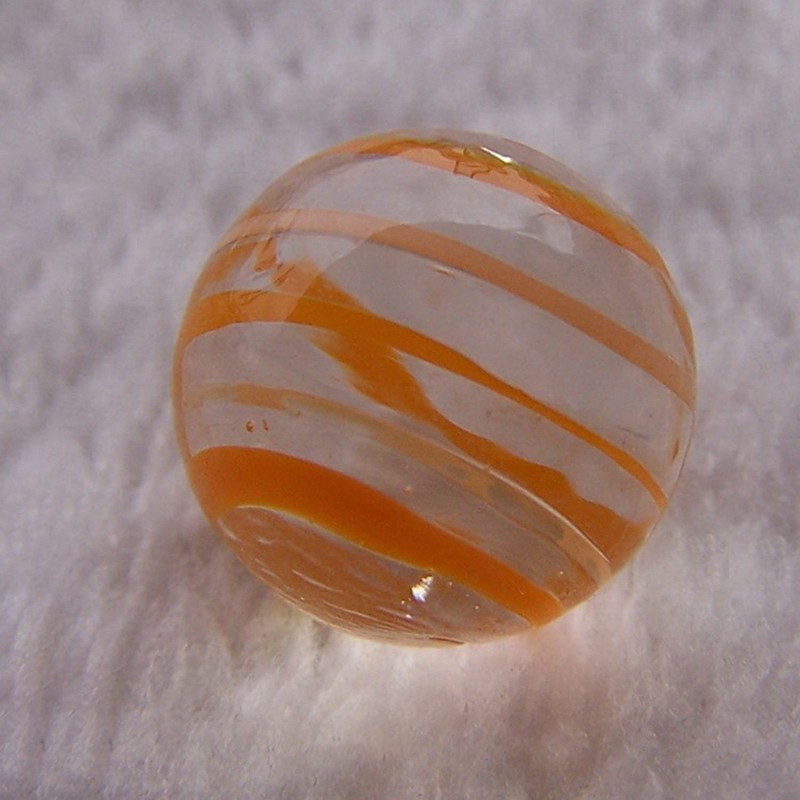 16mm Glass Marbles Beads Orange Traditional Vintage Classic Toys Game Decoration