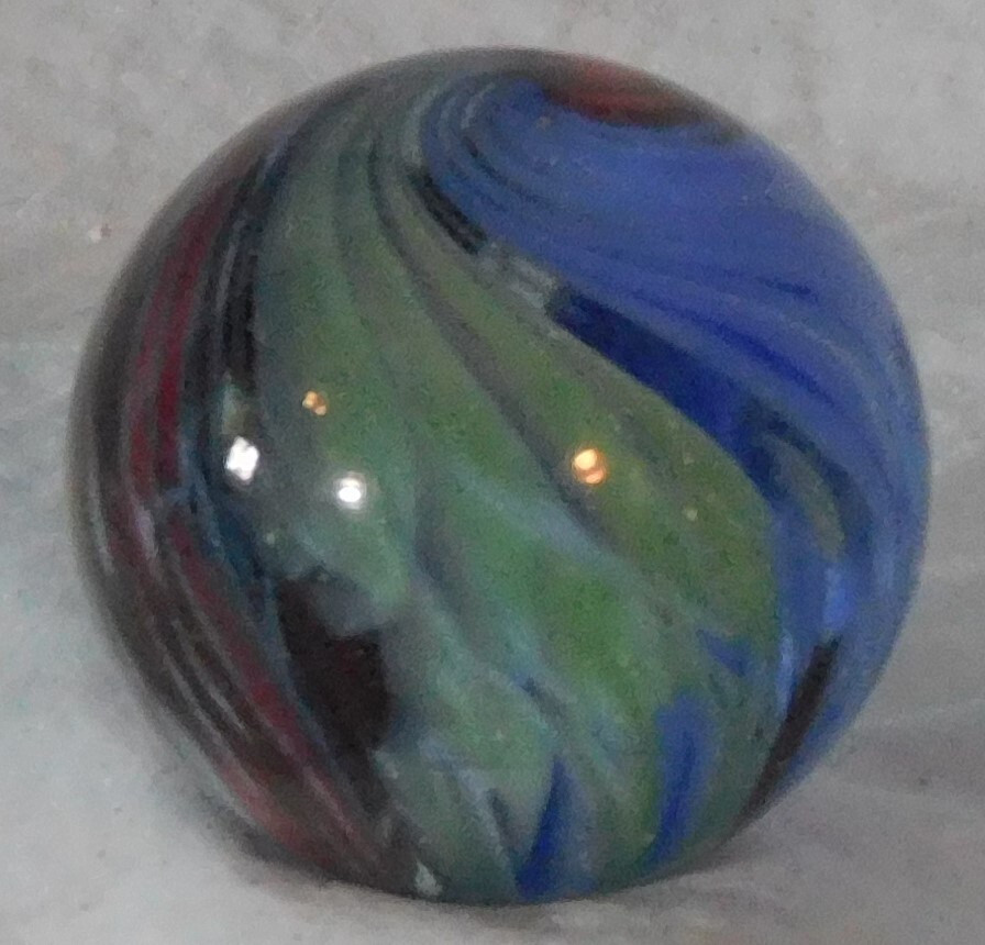 Andy Davis Contemporary Handmade Marble, 1 13/16″ Diameter, #9201AG