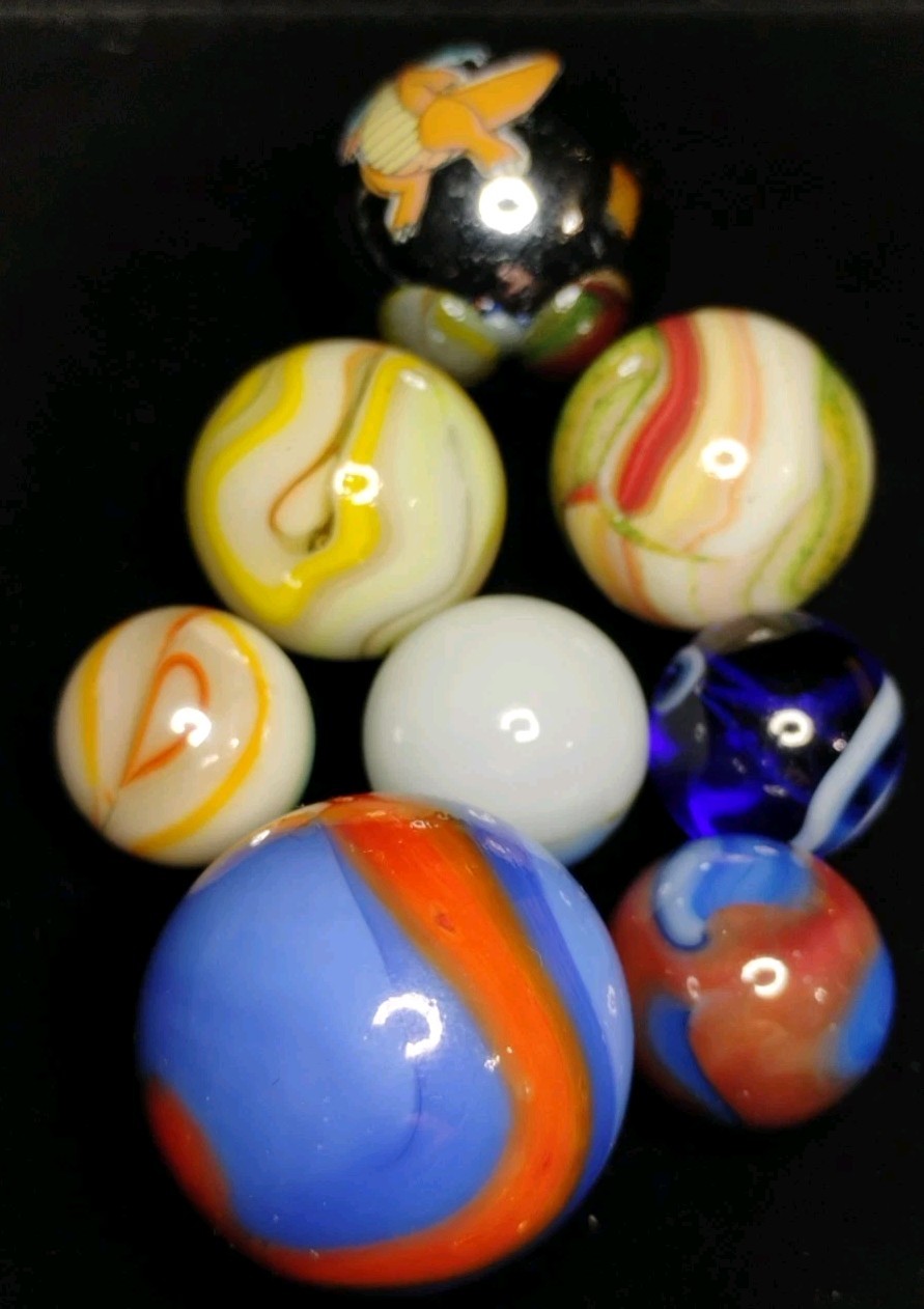 .96″-.56″ VINTAGE/MODERN MARBLES LOT🔥MINT/NM