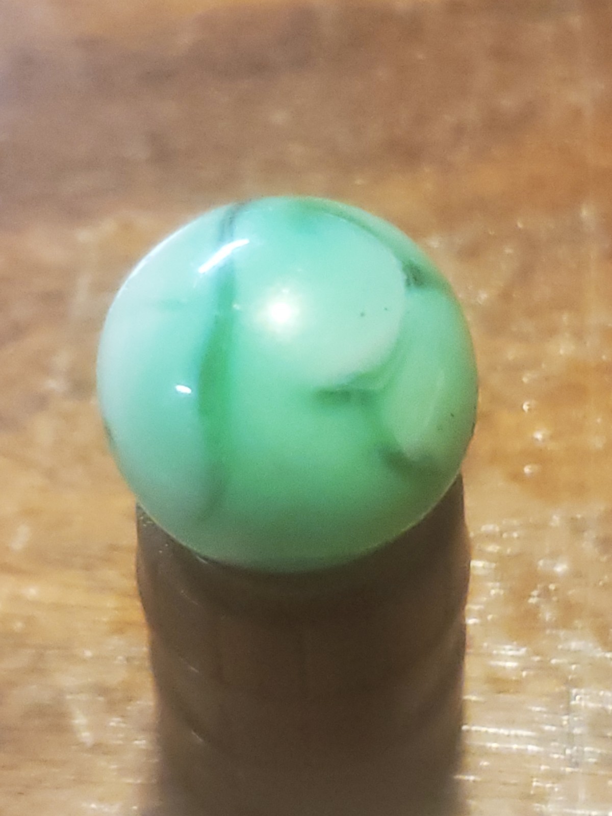 ‘C’s’ Vintage Christiansen Agate Glass Slag Type Marble ‘9’ NM+ 1920’s,30’s