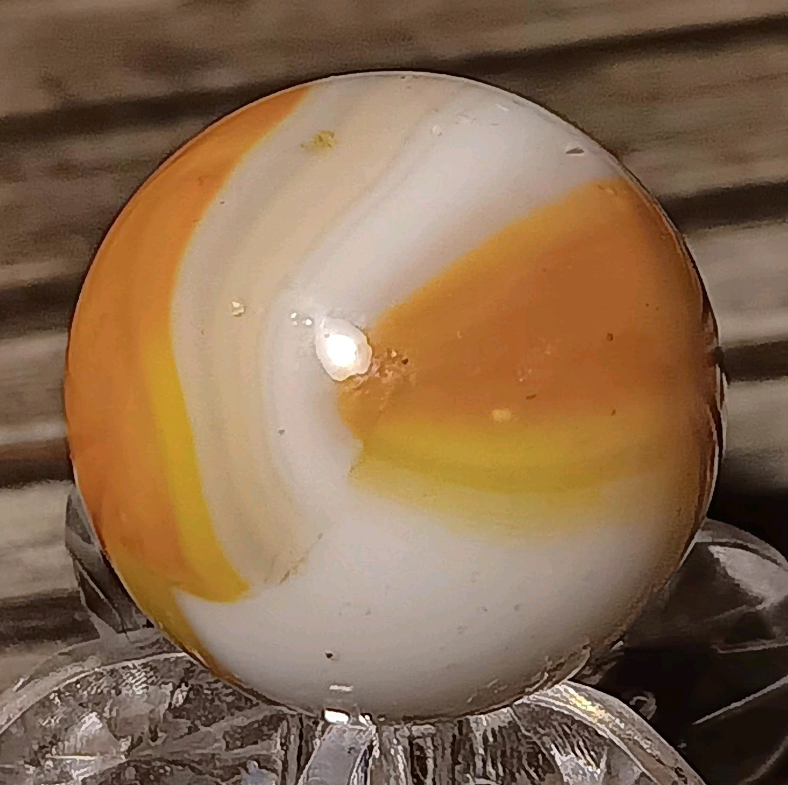 Marble King Hybrid Rainbow Marble. .66″ NM. Nice Color Combo.