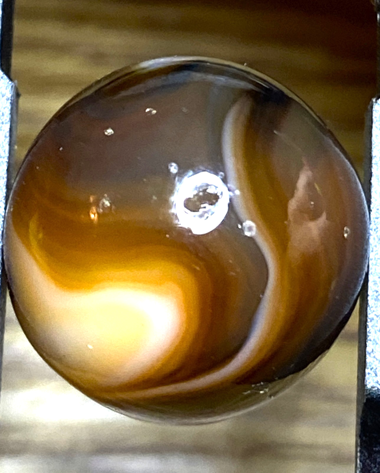 DAS/JABO/AKRO/VITRO ? UNUSUAL COLORS AND SIZE SWIRLED SHOOTER .69″ BOX03/276