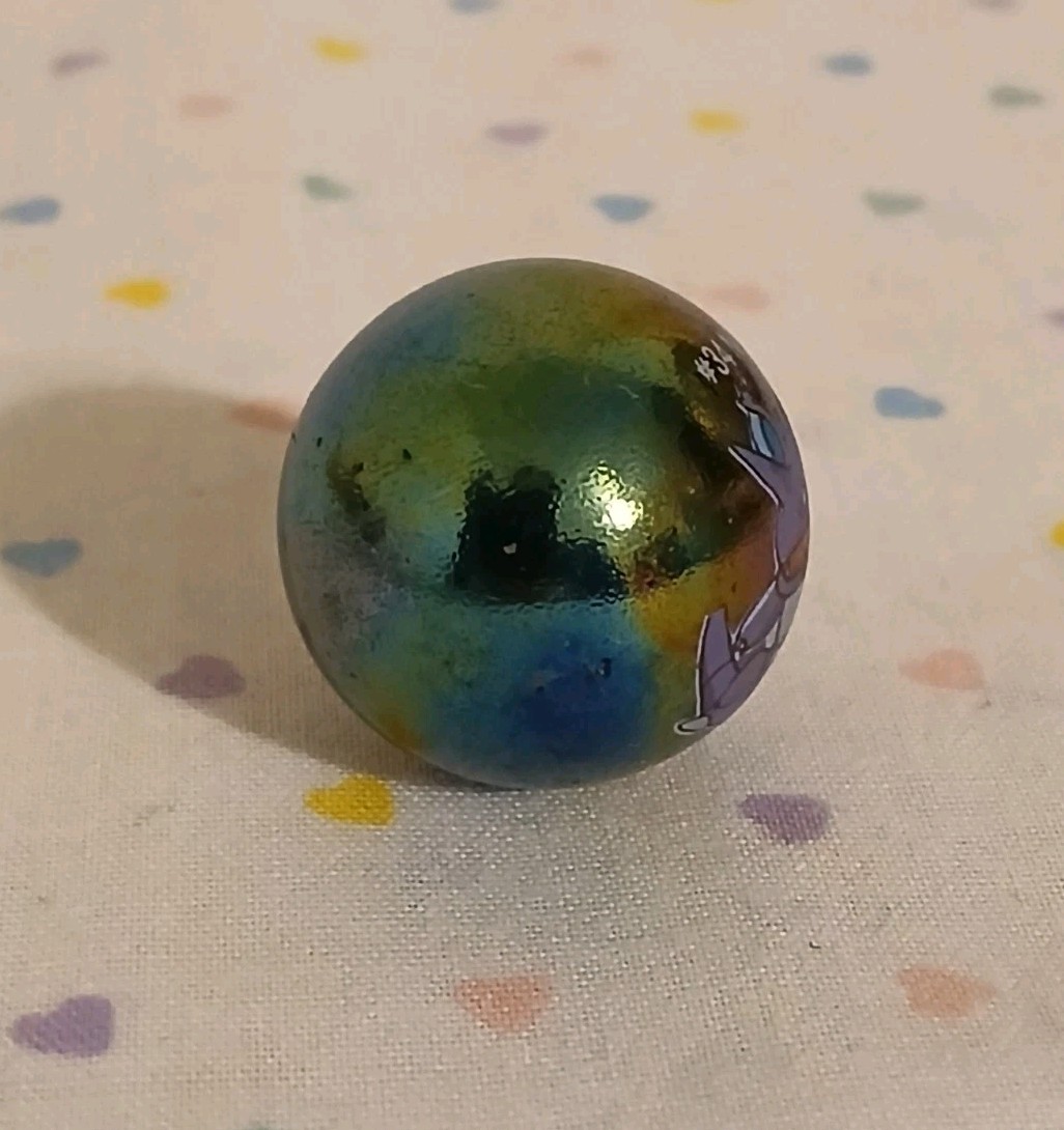 Vintage Pokemon Collectible Marble Metallic Holo Nidoking #34 Toy Biz READ
