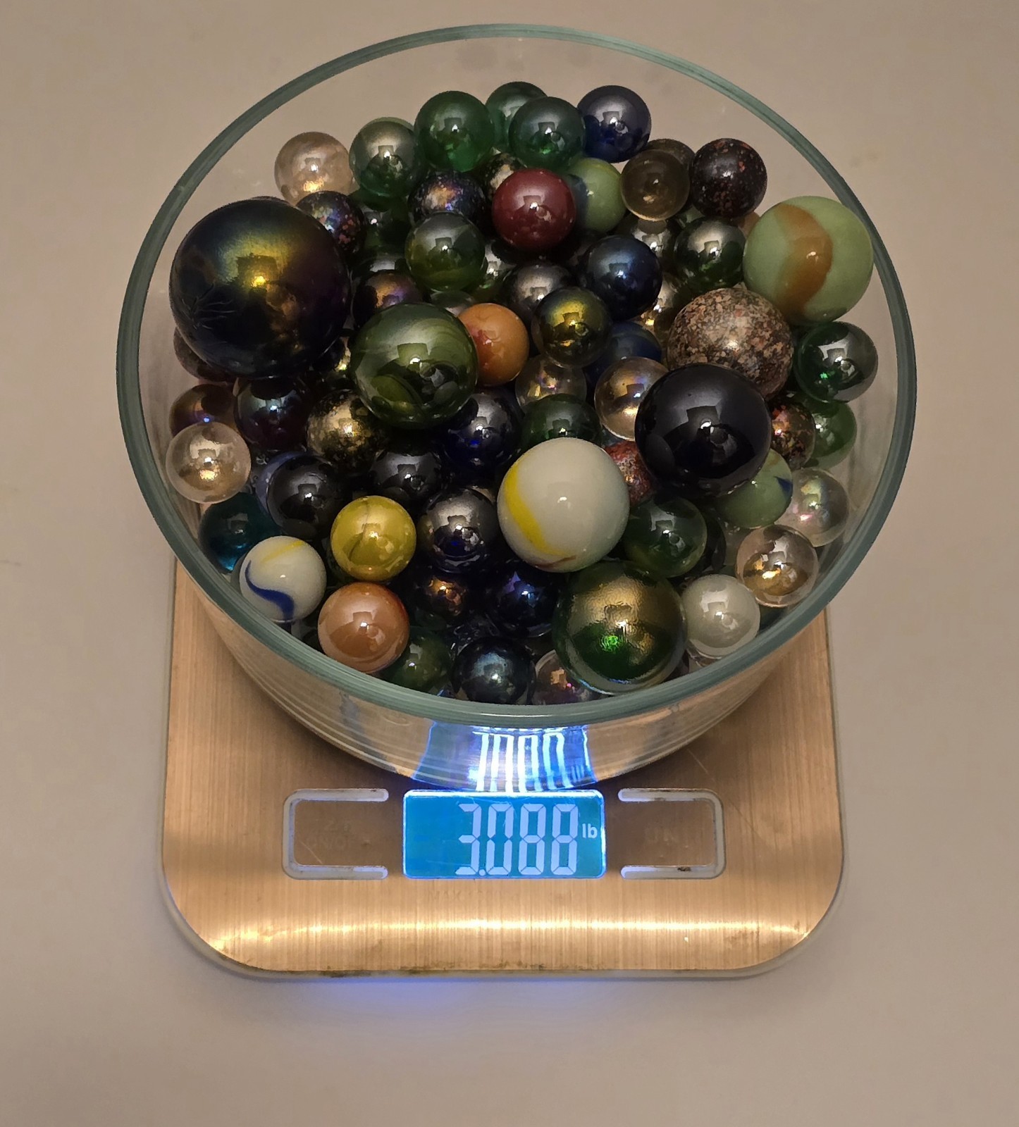 Vintage Marble Lot 150 Pieces Mixed Colors Sizes – Confetti Speckled Glass 3lbs