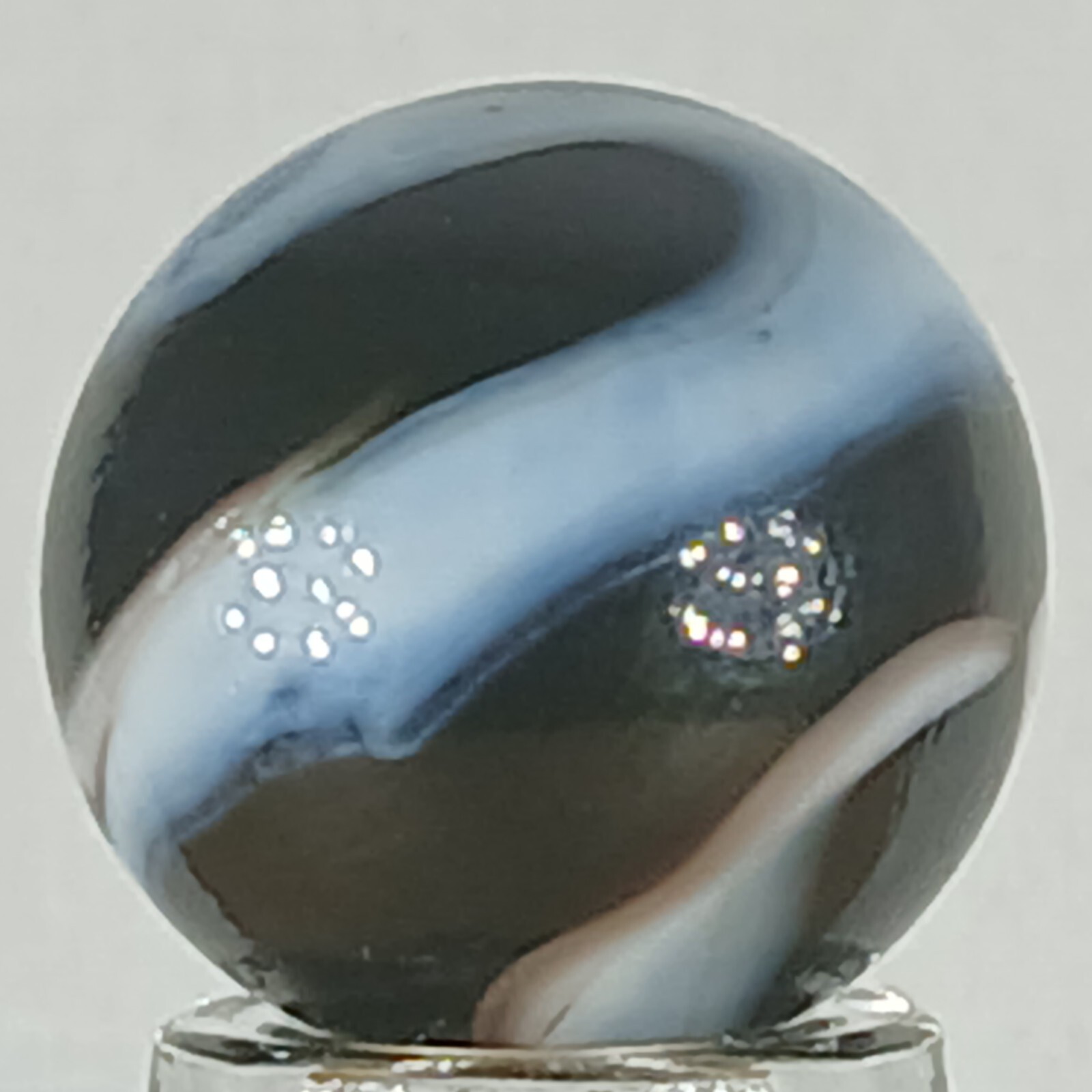 Vacor Zebra Marble .63 Inches Mint Condition Combined Shipping