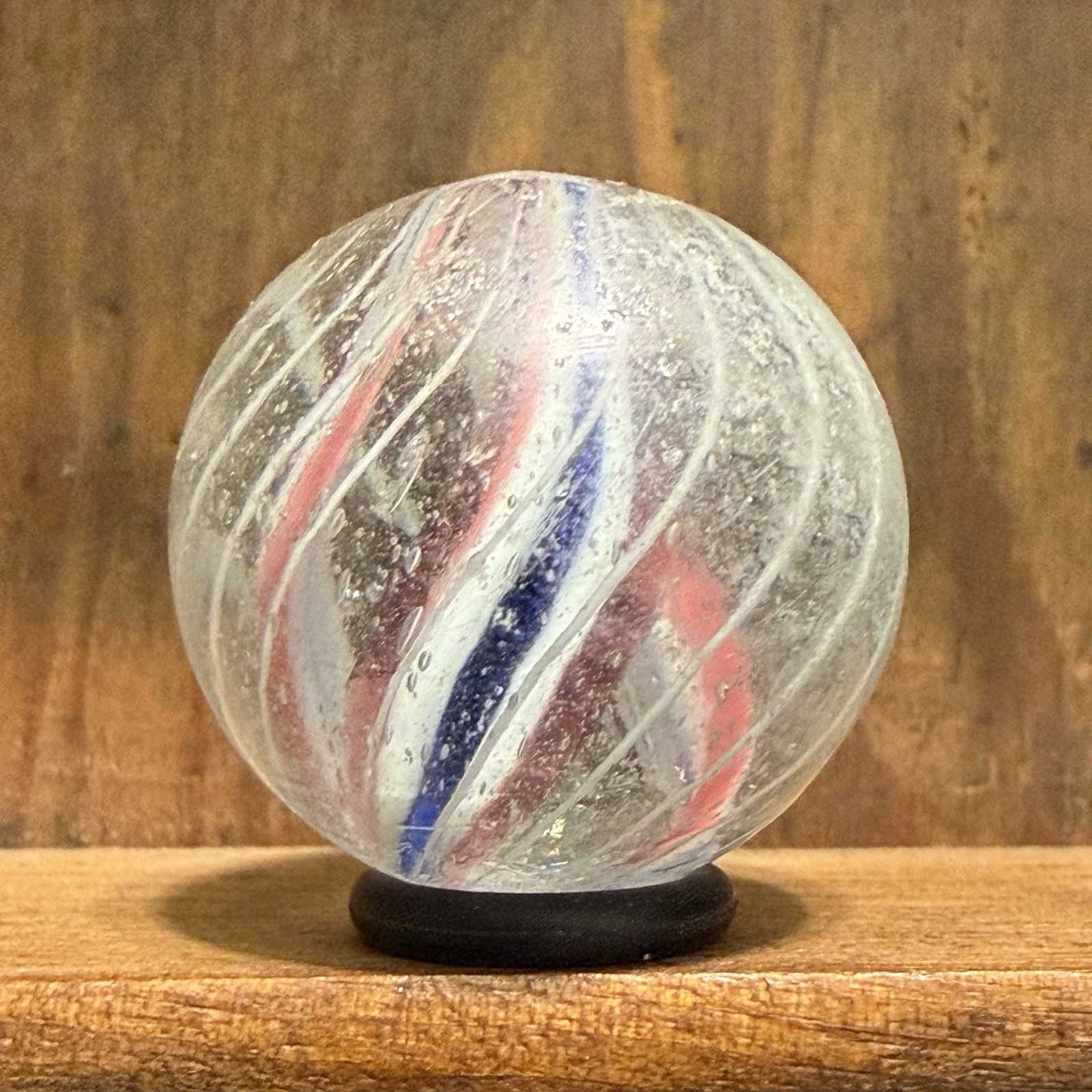 Antique Handmade Caged Divided Core Shooter Marble 29/32” Near Mint(-) | 329