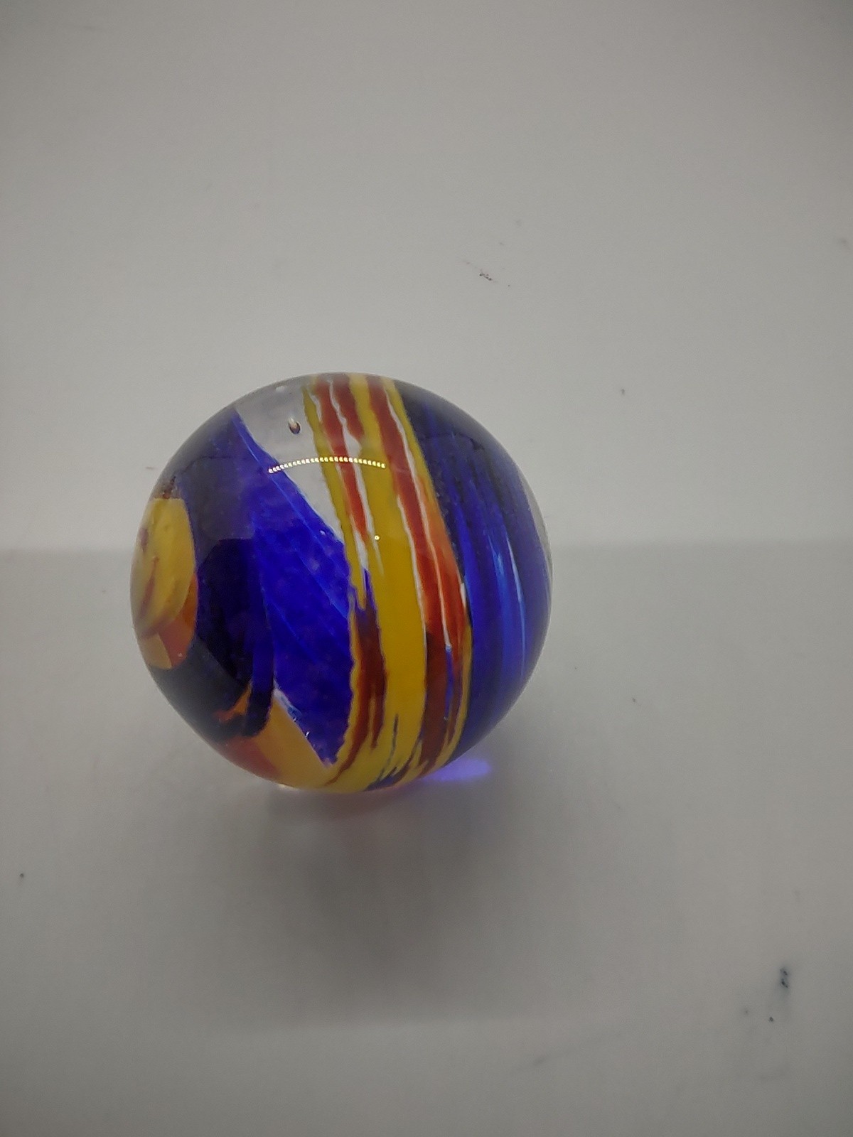 Wurlitzer Vintage Art Glass Hand Blown Marble 1″ Inch