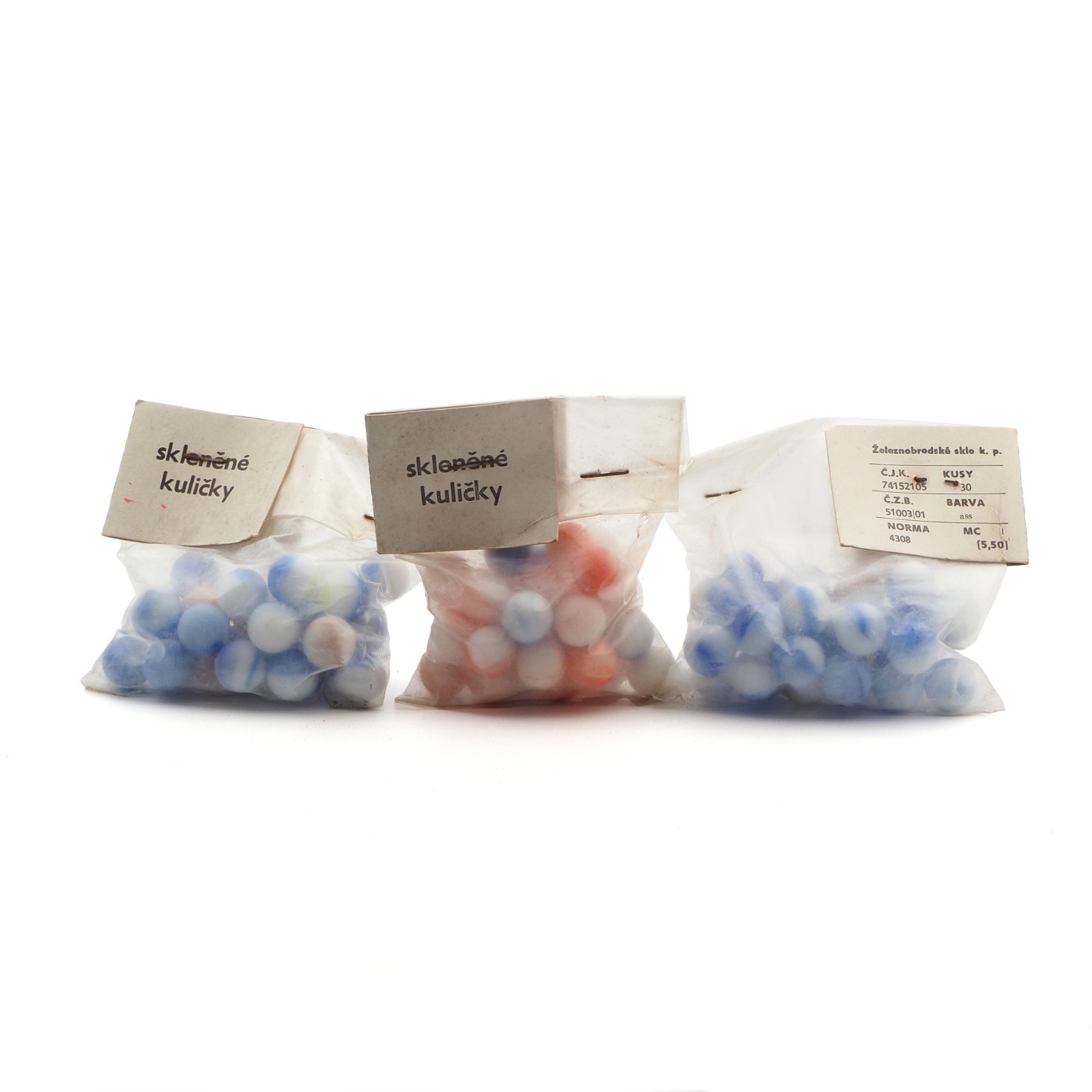 Collectible Glass marbles 3 bags 1/2″ COLLECTIBLE vintage Czech retro