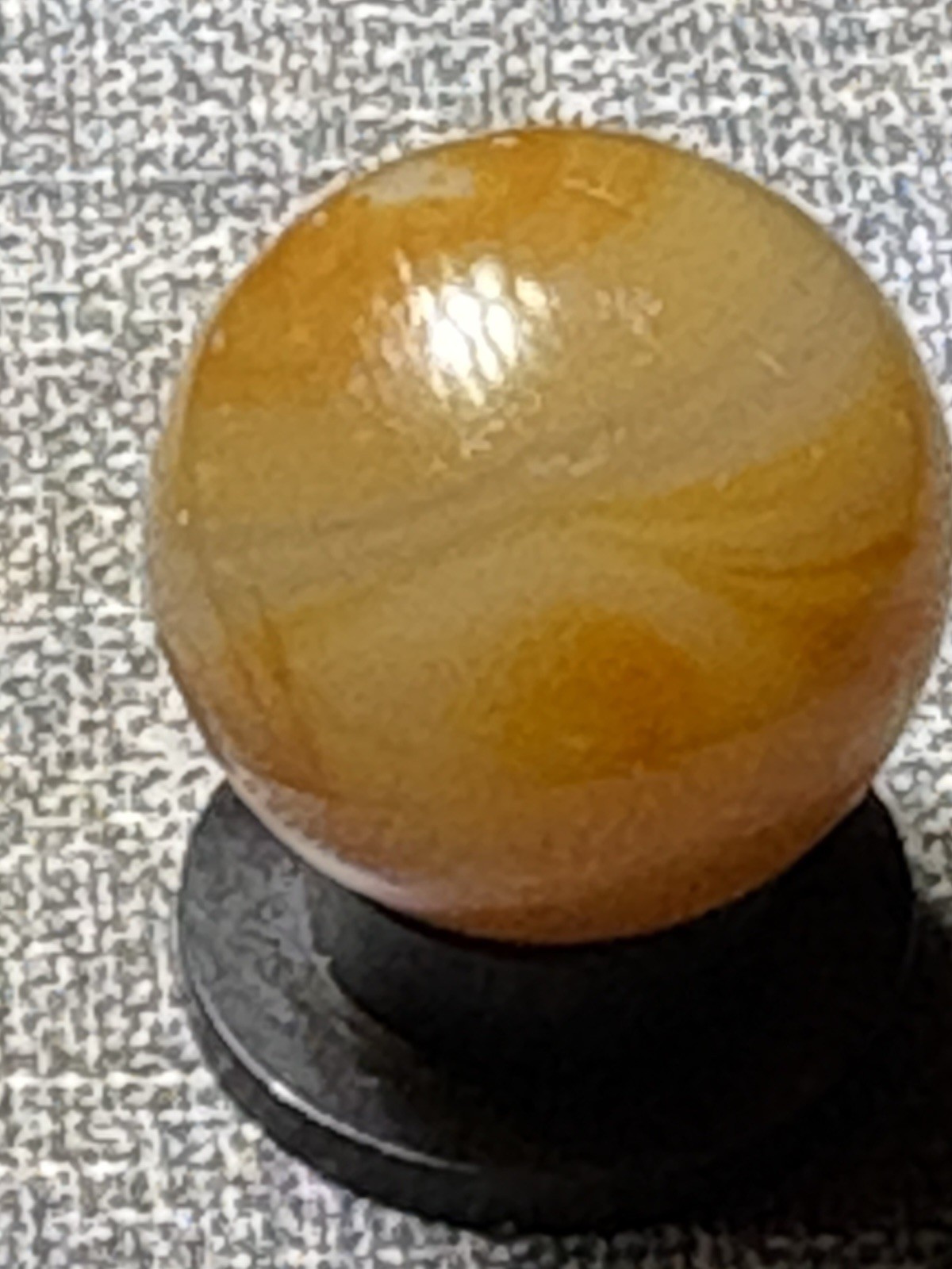 Vintage Faceted Handmade California Agate Marble .64”Tiny Fracture and Chip