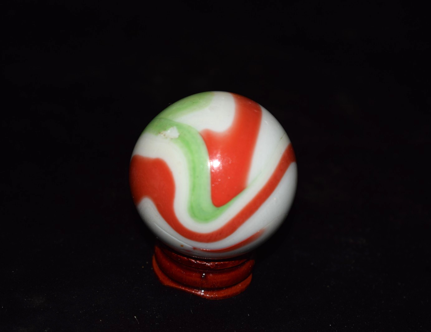 👴👵➖⏩ HTF Retired OLD VACOR SWIRL Collectors marble🦶Toebreaker size 1.850=47mm