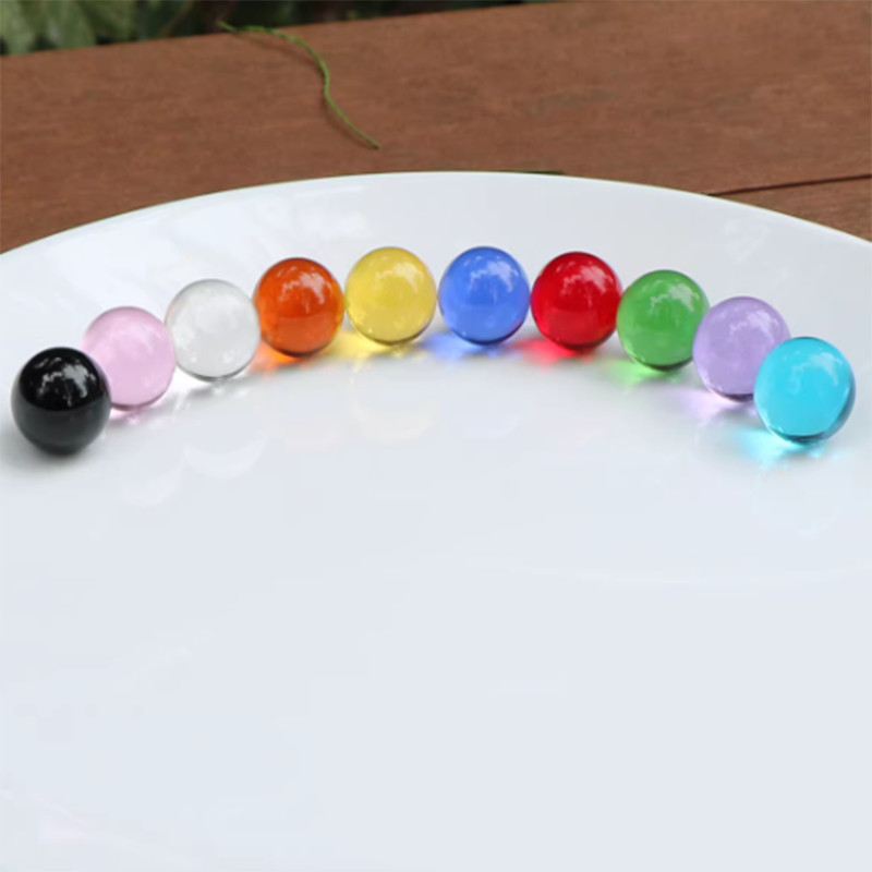 16MM/20MM Crystal Sphere Beads Glass Solid Balls Marbles Game Multicolored