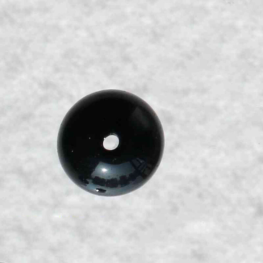 1mm-100mm Pure Black Crystal Glass Balls Marbles No Hole / With Hole Eye Beads