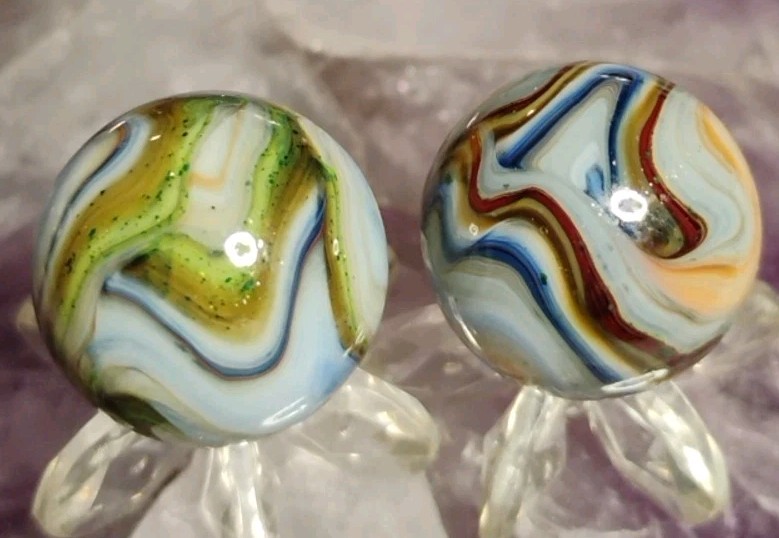 .69″-.67″ D.A.S. MARBLES (WEST VIRGINIA REDBUDS) 10/22/20 – LOT OF 2 NM+