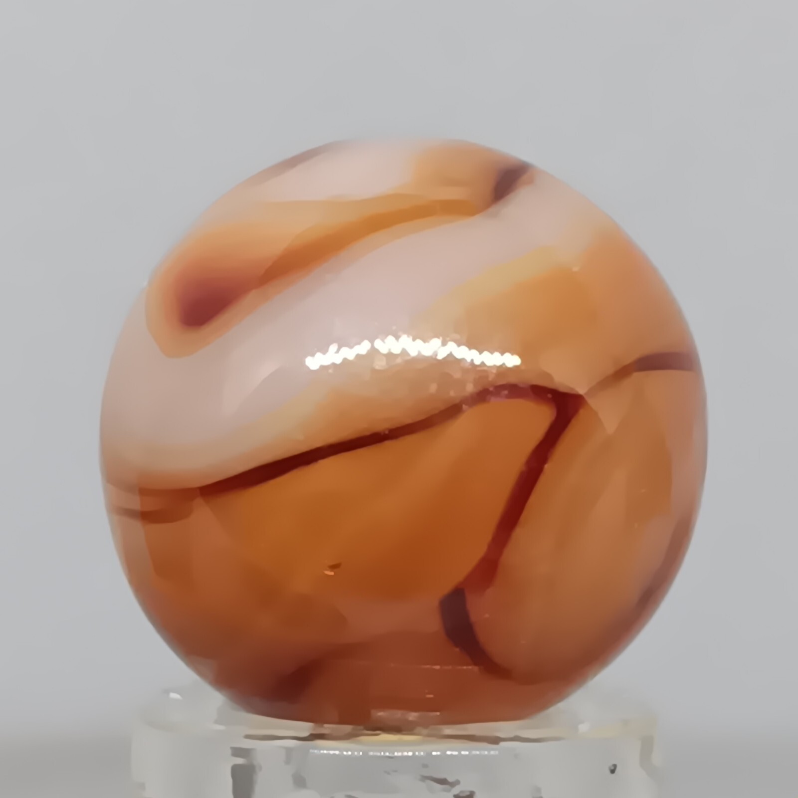 Vintage Champion Swirl Marble .61 Inches Near-Mint Condition