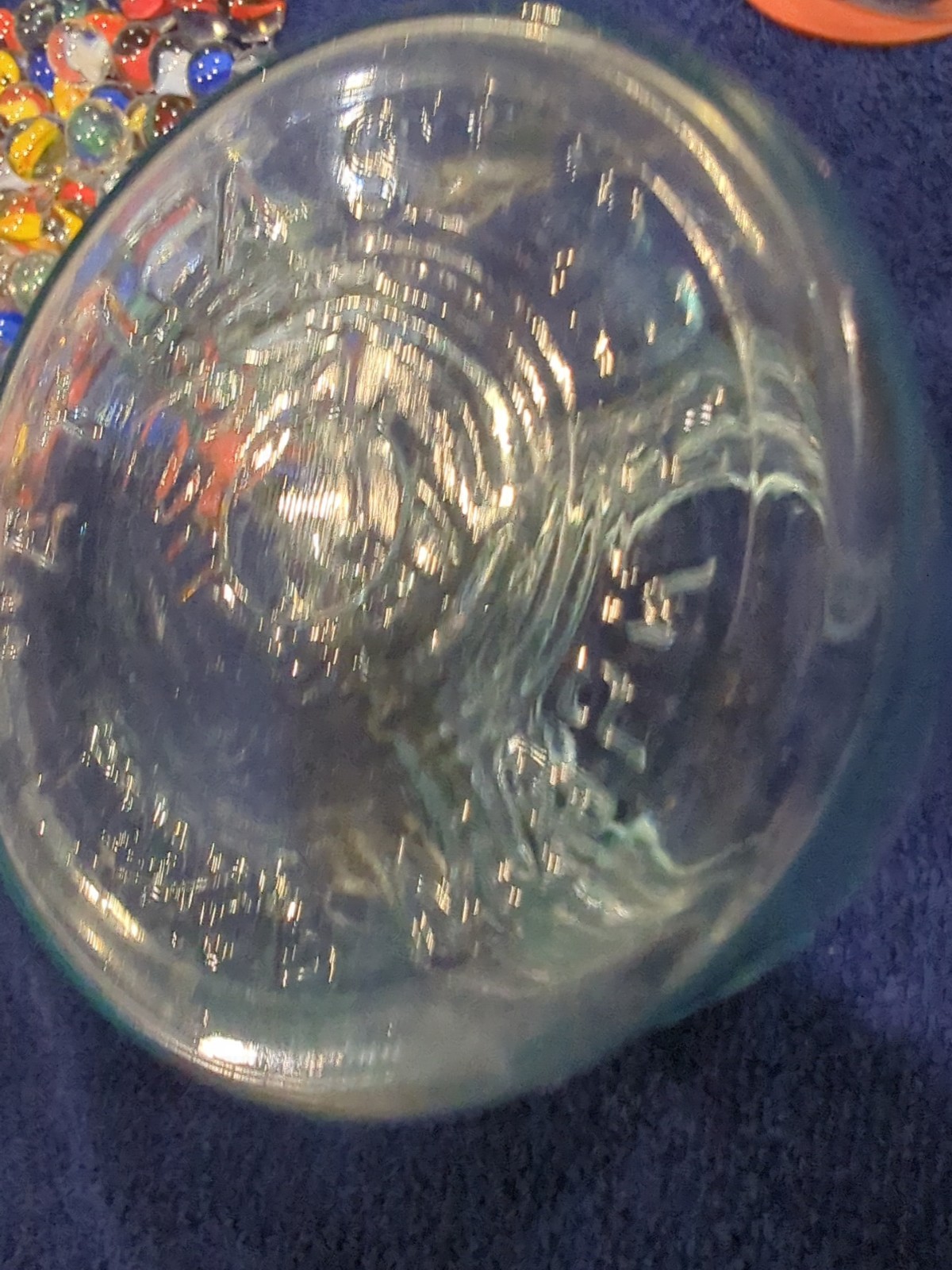 150 Count Glass Marbles High Quality Cleaned In Atlas Easy Seal Tr Mk Pint Jar