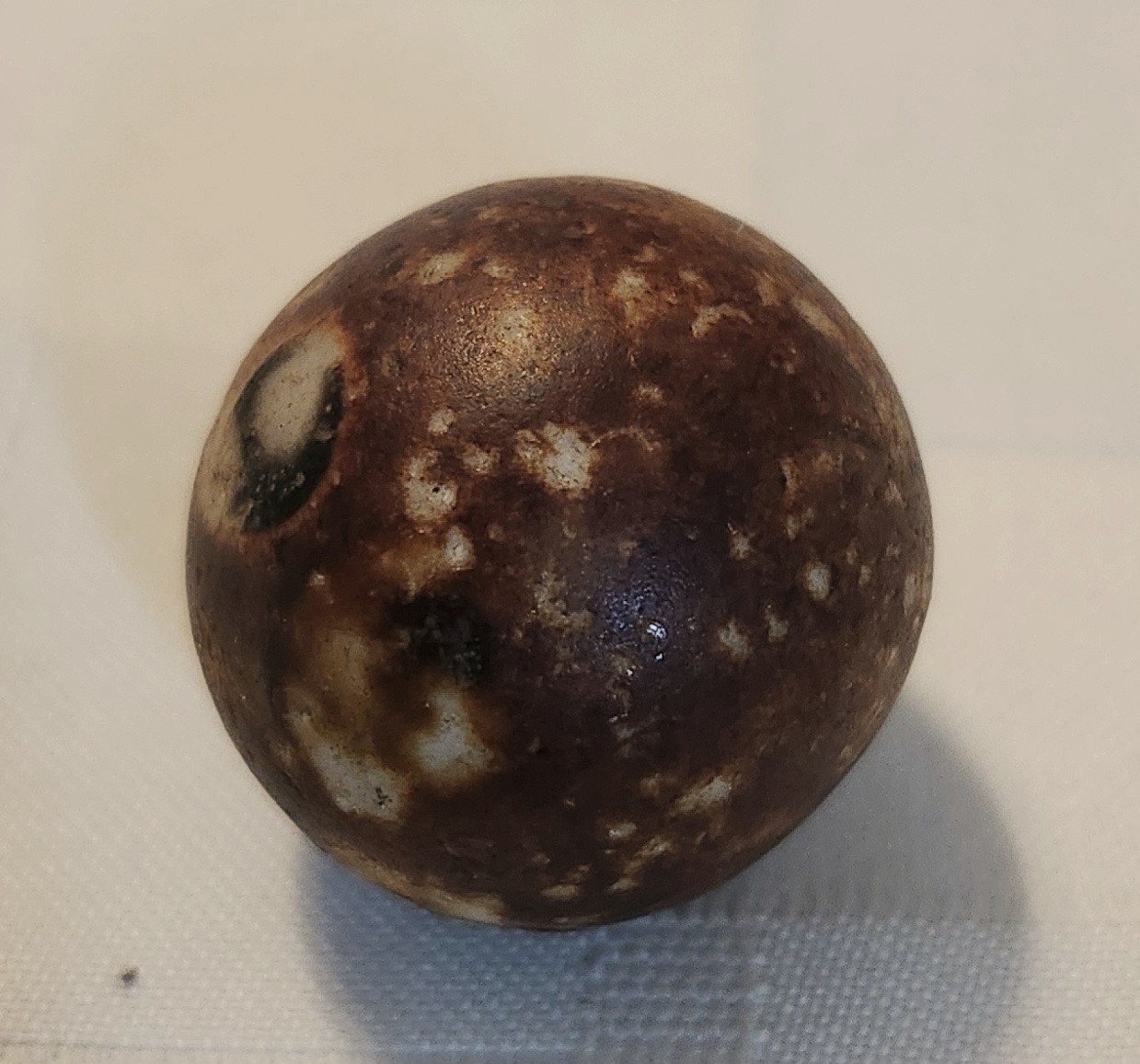 Bennington handmade Marble Shooter Size 1″ Brown
