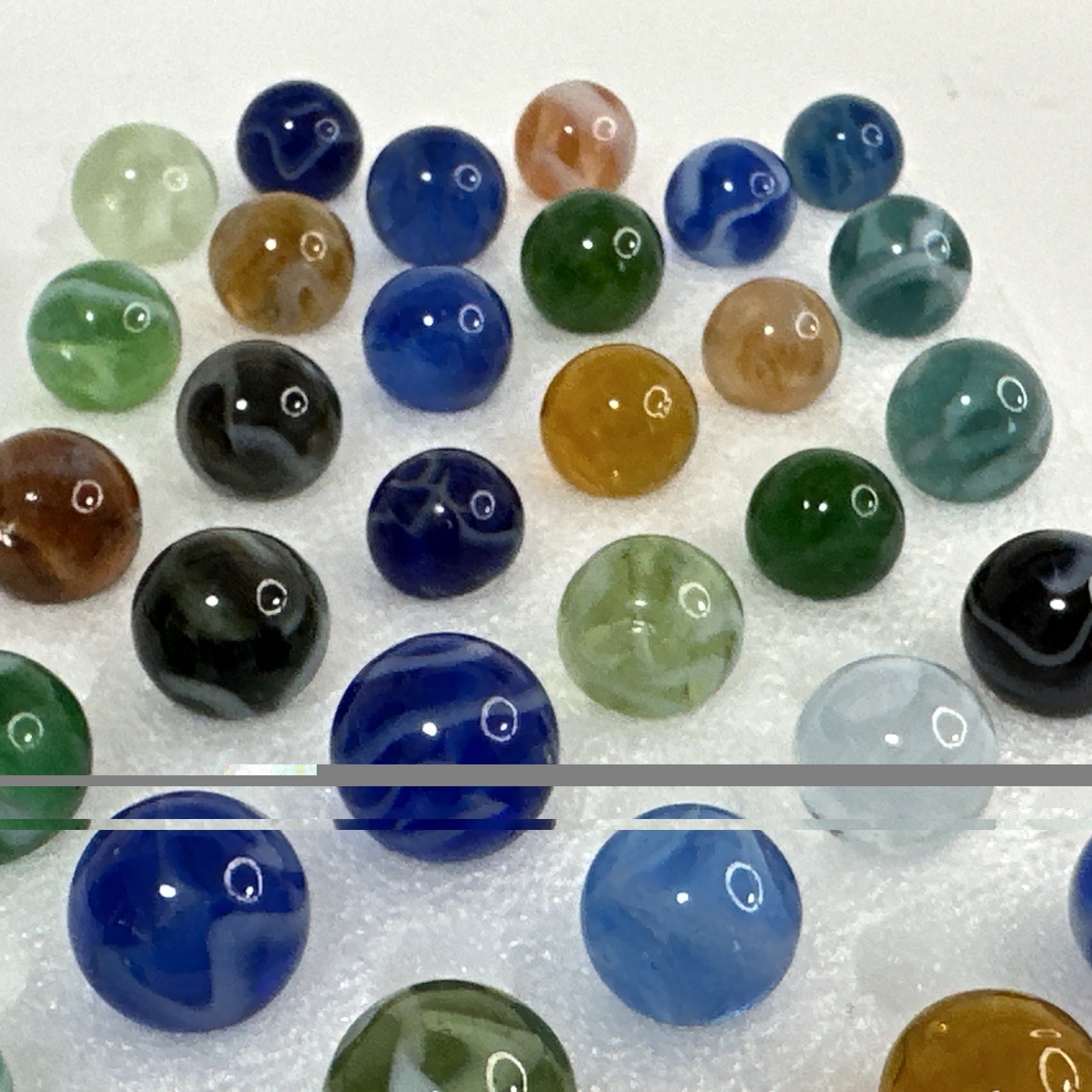 029 Mixed Lot Of 30 Vintage Translucent Swirls! Jackson, Davis, Alley,Ravenswood