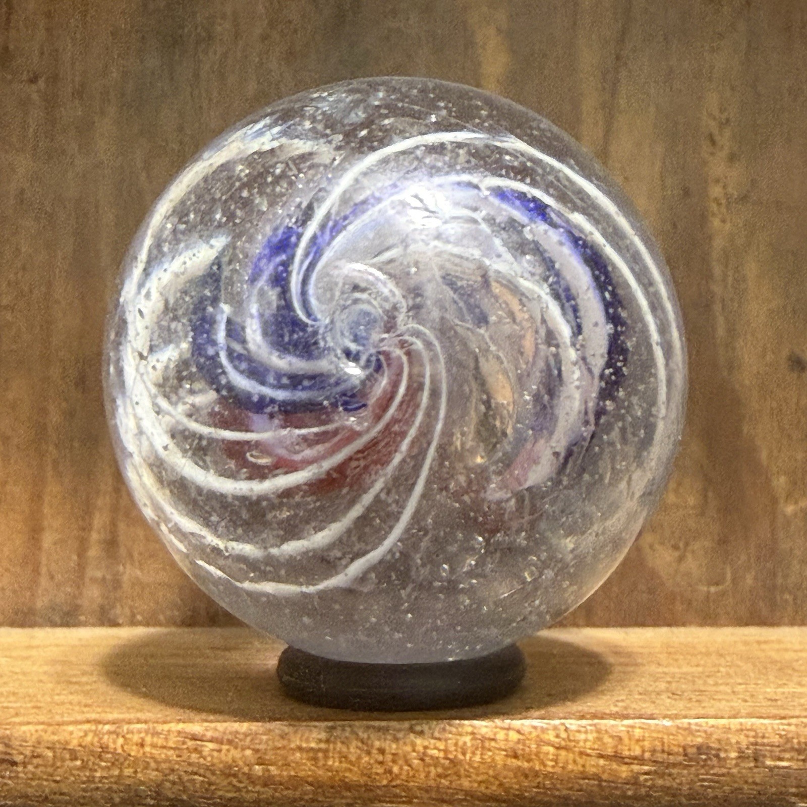 Antique Handmade Divided Core Marble 1-3/32” Near Mint(-) | 318