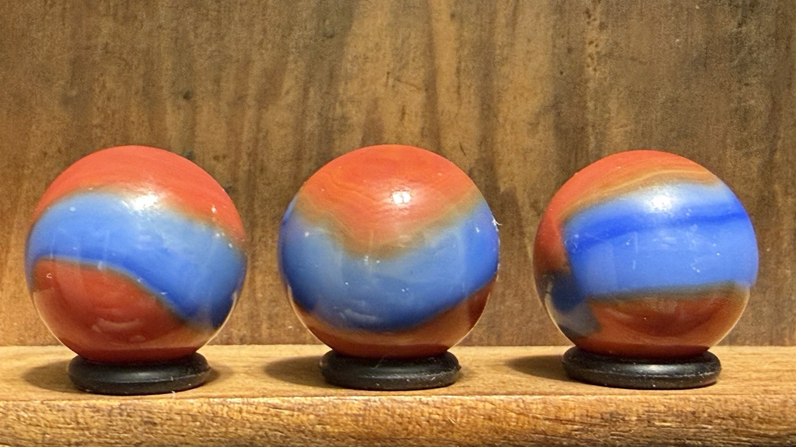 3 Marble King Spiderman Rainbow Marbles 19/32-5/8 Near Mint(+) to Mint(-) | 38