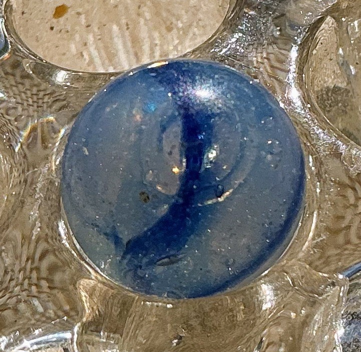 1/2” Pettier Pee-wee Clear NLR Marble With Large Bouble In Middle Check Photos
