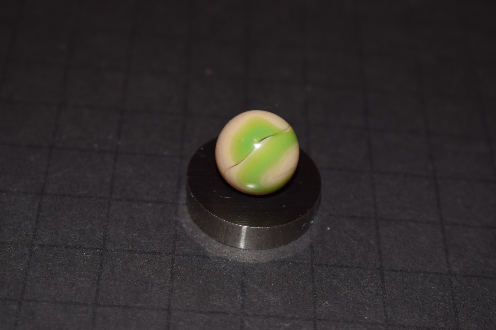 Vintage Alley/Ravenswood💡Electric Green💡 Agate Marble .609″=39/64″=16mm MINT