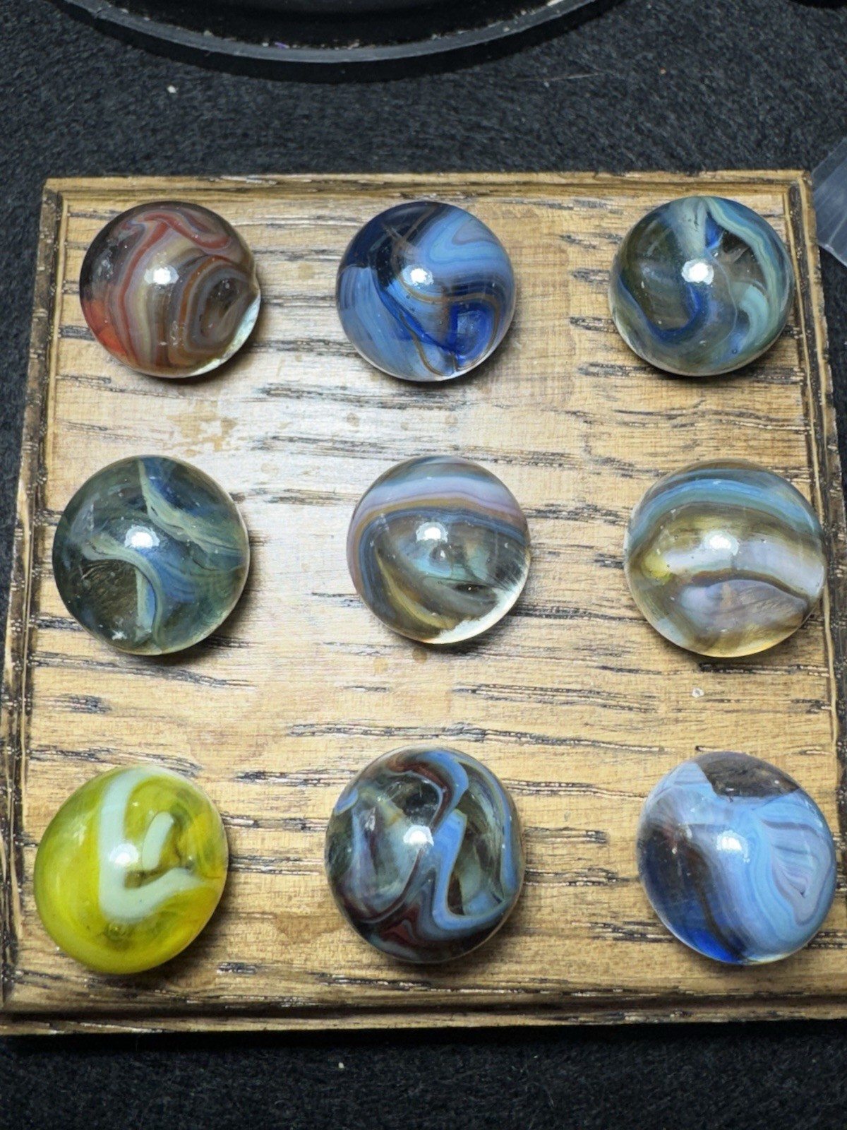 9-Joker Transparent Marbles Sizes Vary (3393)