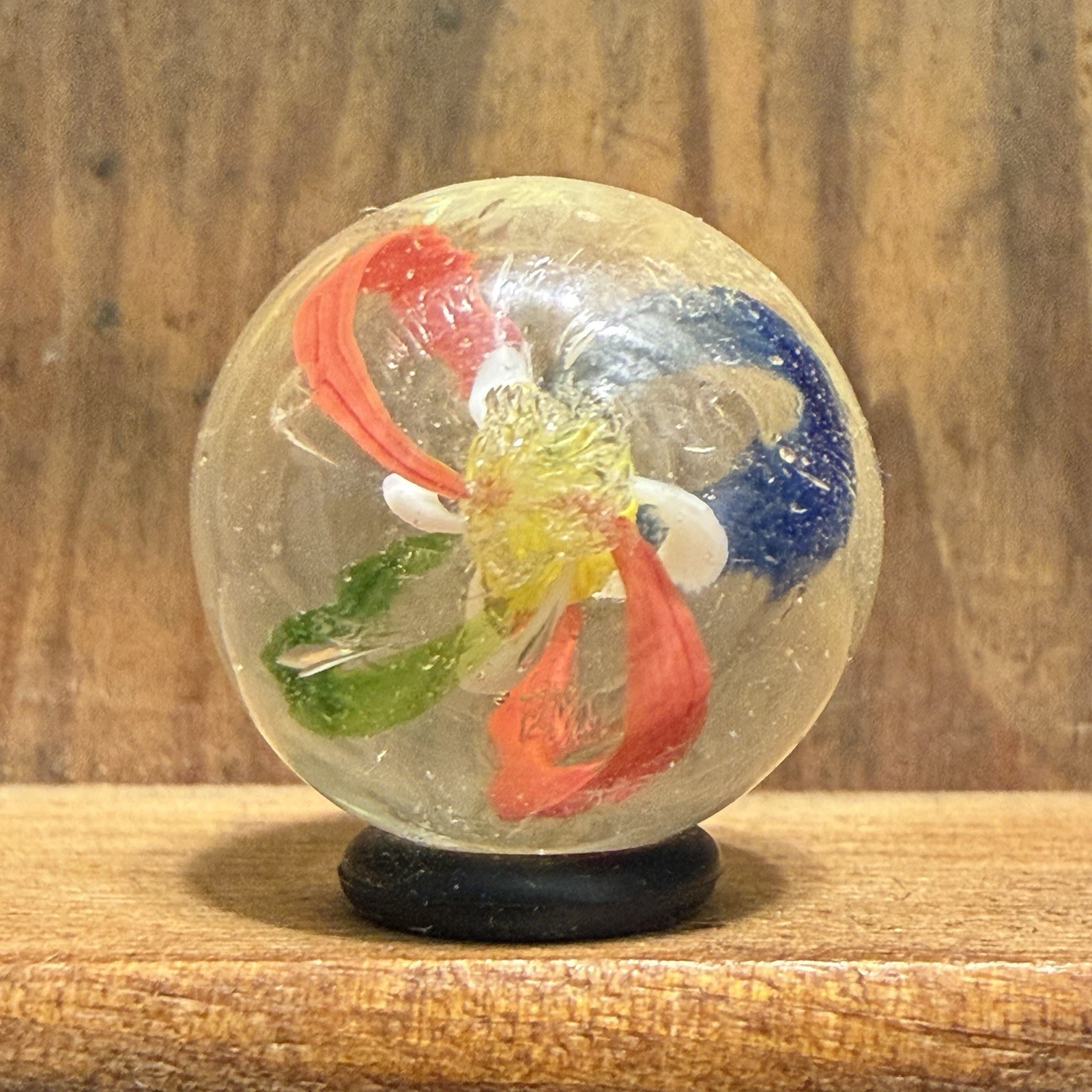 Antique German Handmade Solid Core Swirl Marble 11/16” Near Mint(+)