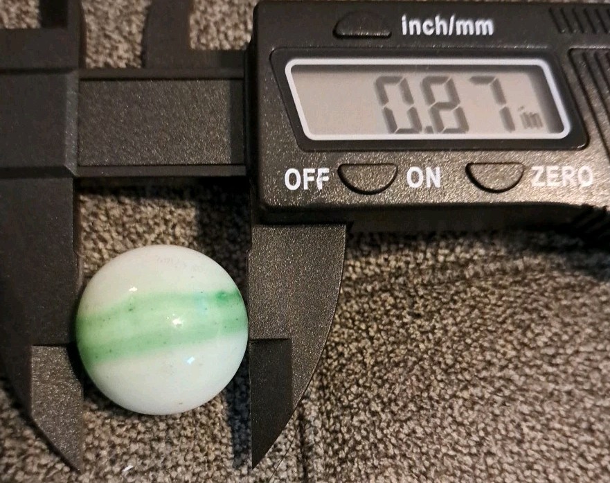 Lot Of 11 Estate Sale Marbles Shades Of Green With One Green Shooter .87