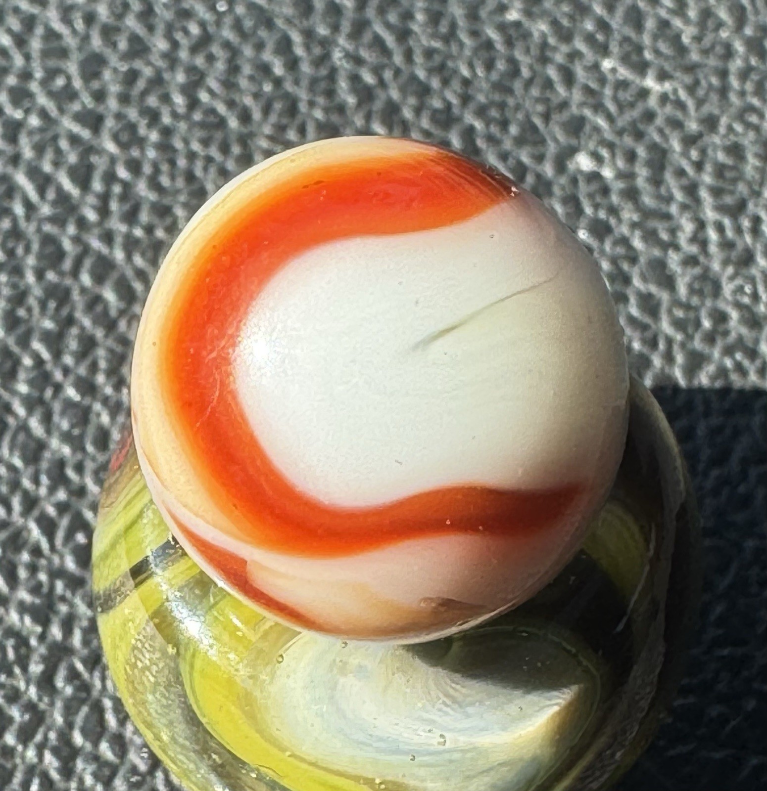 HTF Alley Agate Swirl With A Sprinkle Of Gold AV .54”