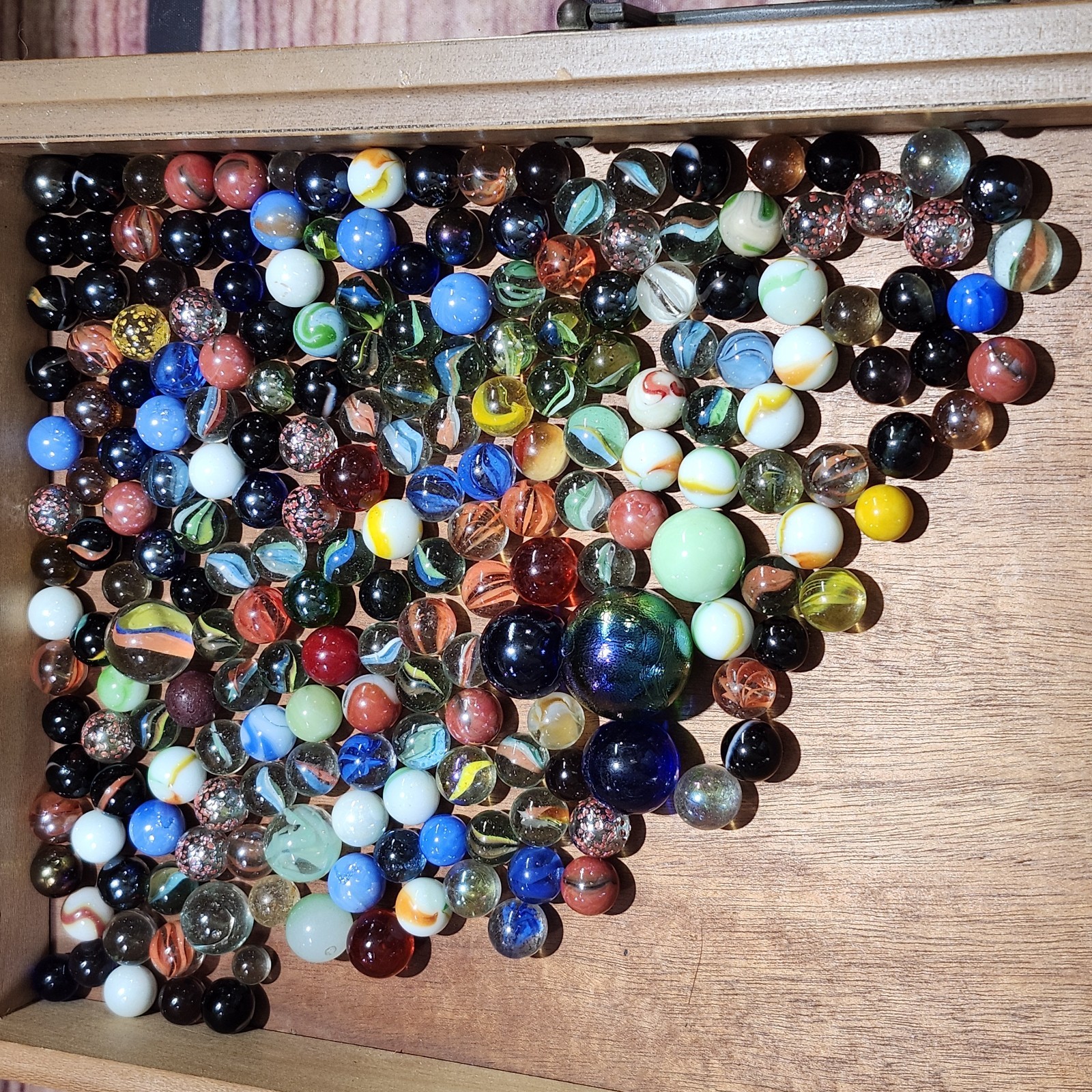 Jar of Marbles 200 Vintage Modern 3lbs