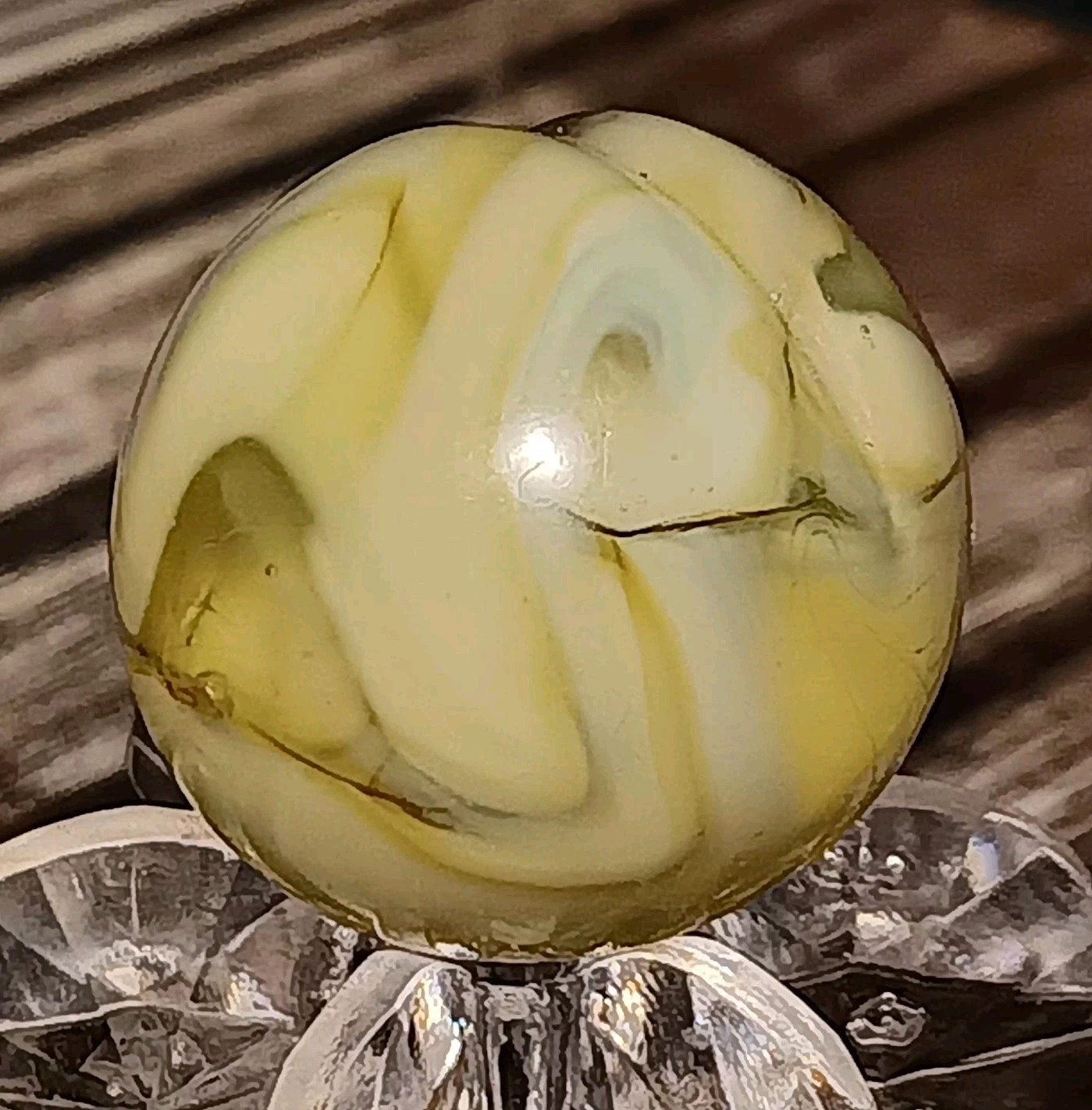 Antique Christensen Agate CAC “Snotty” Marble. .64″ Mint(-) Uv. Or Ravenswood