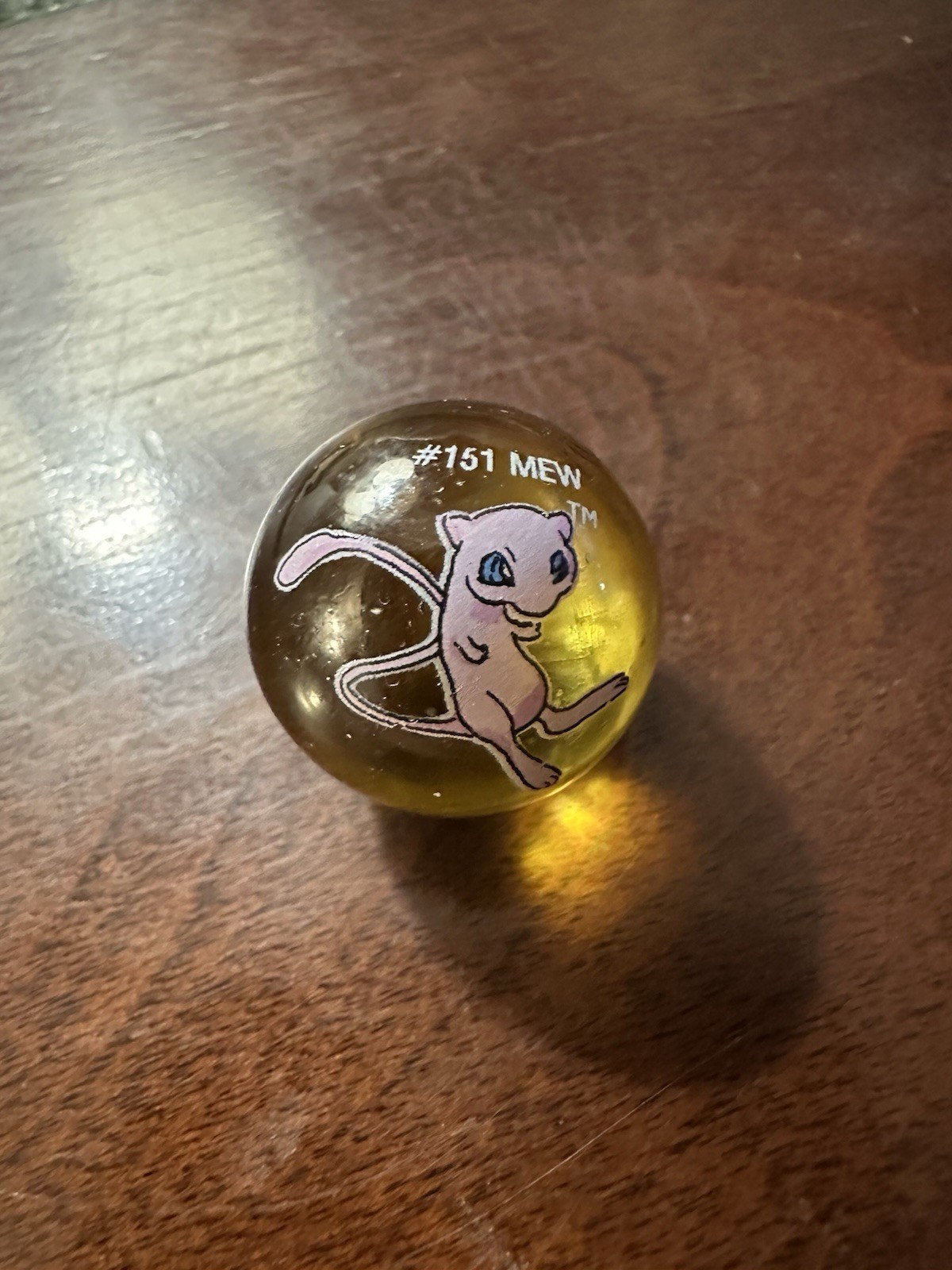 MEW! Gen 1 Vintage Pokemon Marbles Bag (ToyBiz, 2000) 10 Marbles w/ Mew Pouch