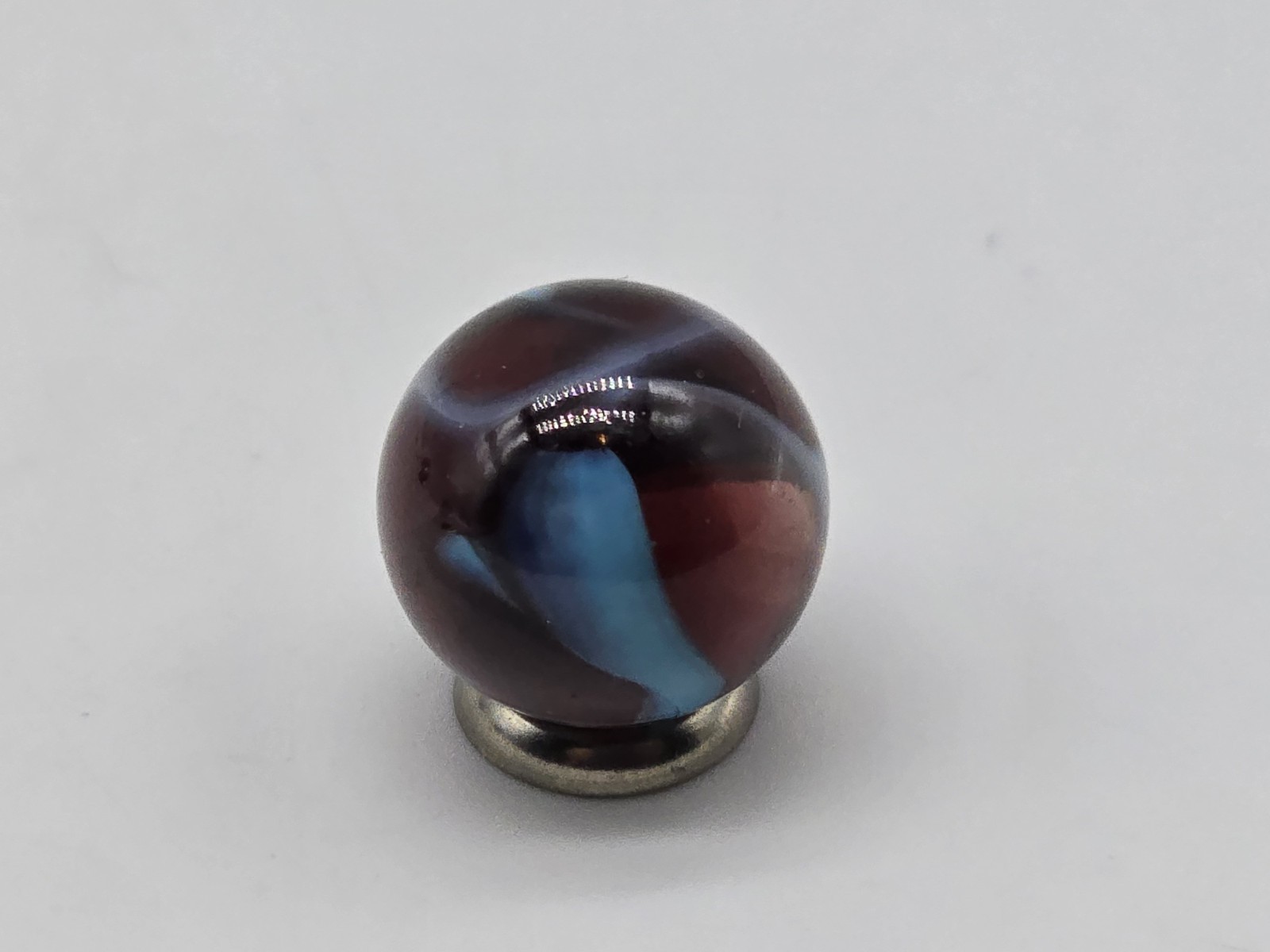New For 2025! Astronaut 16mm (5/8 in) Pack 5 Marbles, Purple w Blue White Swirls
