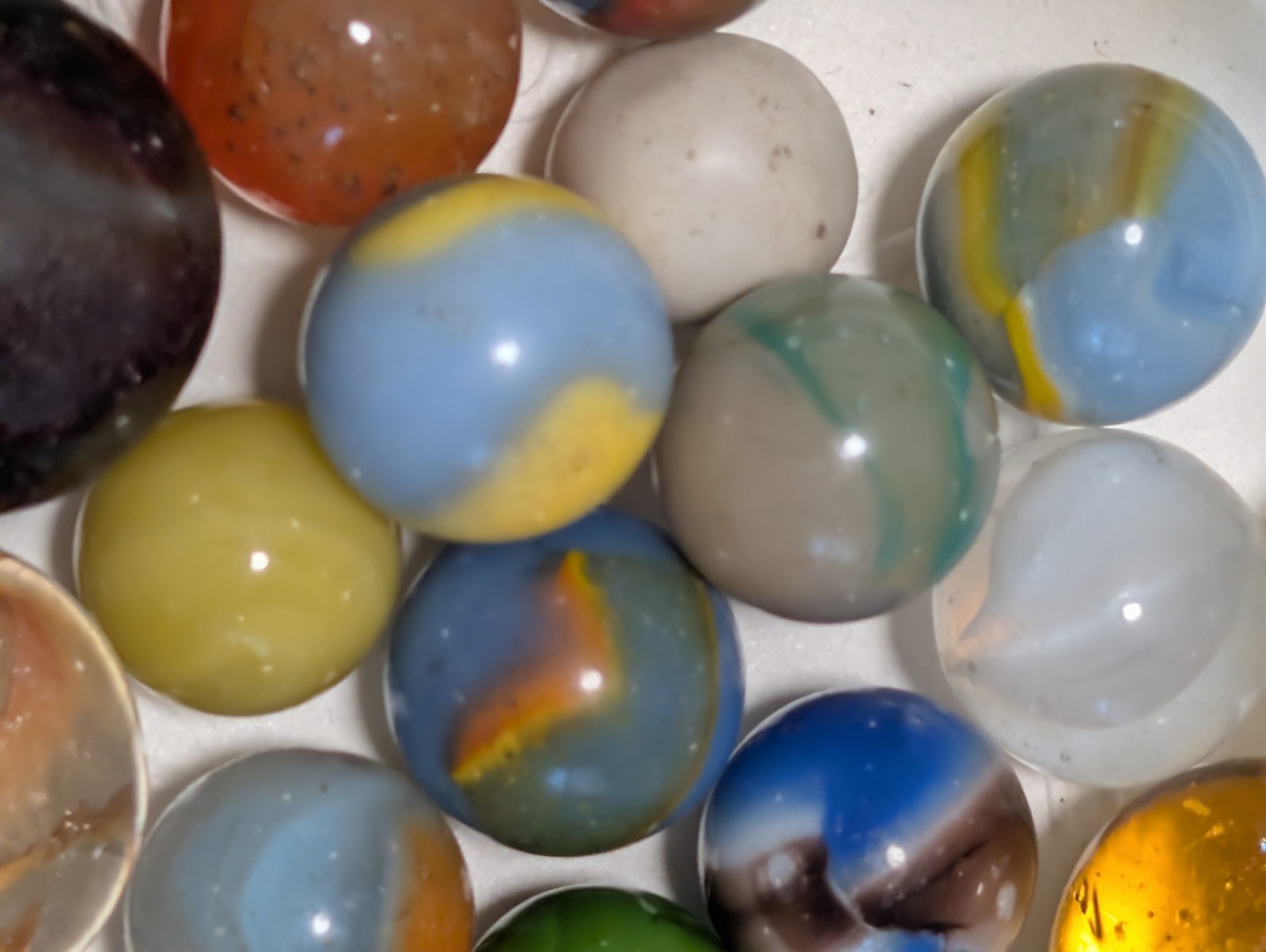 #3 Collectable Mint- Excellent Vintage Mixed Beautiful Marbles, 1930’S-1960’S