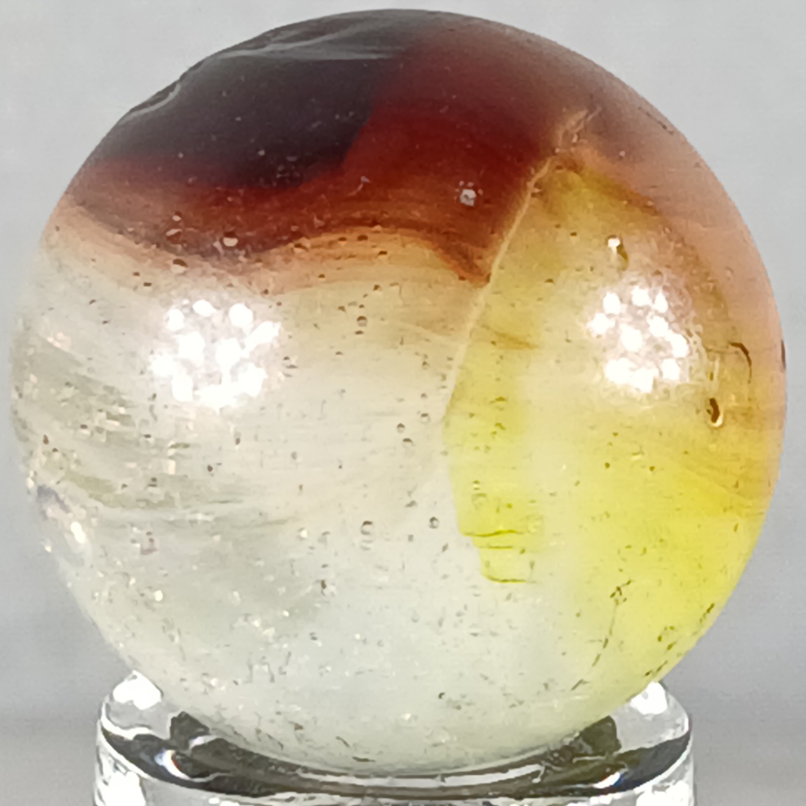 Vintage Vitro Patch Marble .63 Inches Near-Mint Condition Combined Shipping