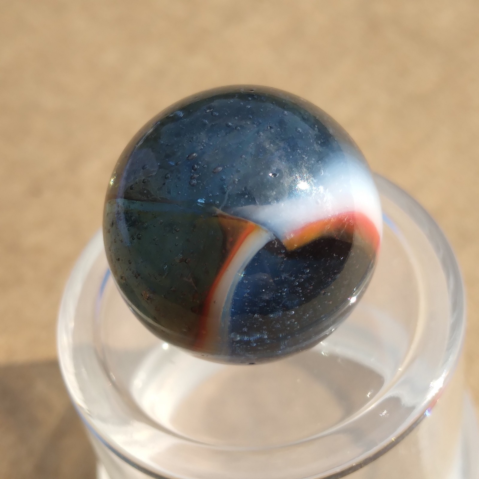 Premium Lot-5 Vintage Marbles-Vitro Peltier Master Akro Marble King Kokomo- c15