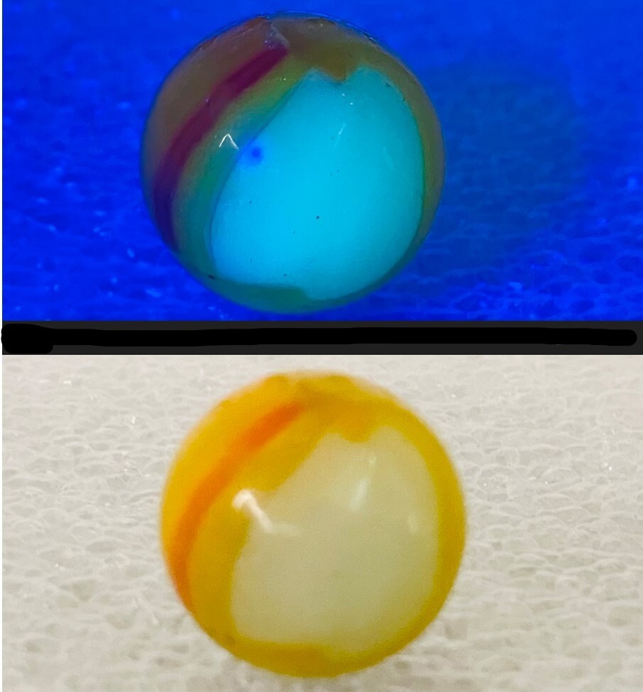 Peltier Marble Lot – Nova Shooter, Sunset Rainbo, Acme Realer, Zebra, Rainbos