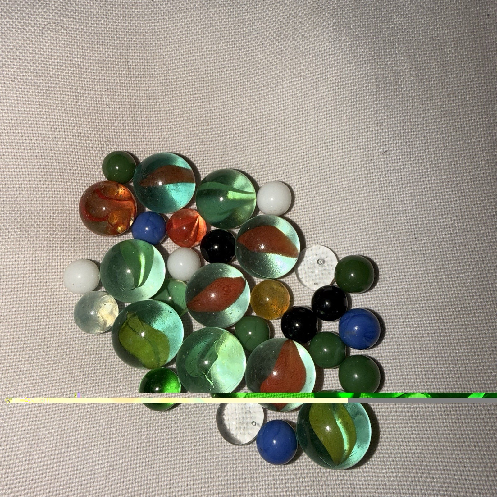 Vtg Imperial Champion Marbles Glass Swirl Mix Lot – Shooters Included
