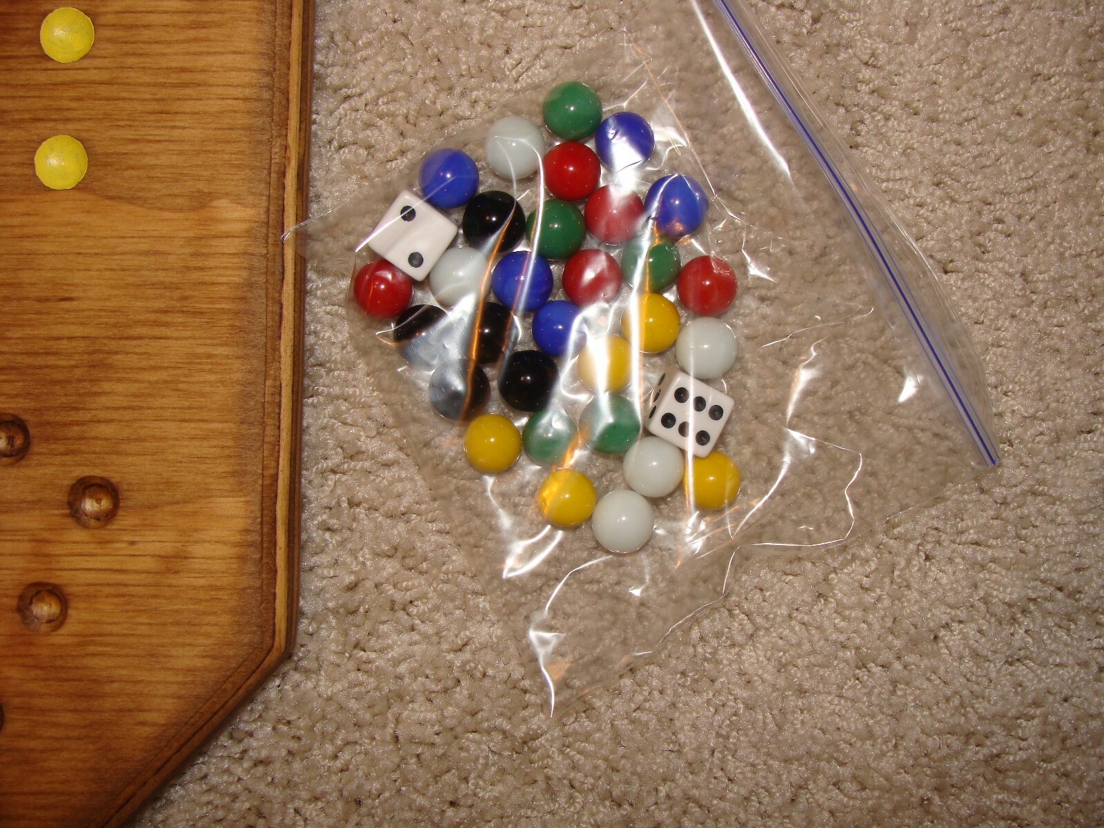 Wood Marble Board Game. Wahoo. Sorry. 2 to 6 player. Hand Made. GJ1