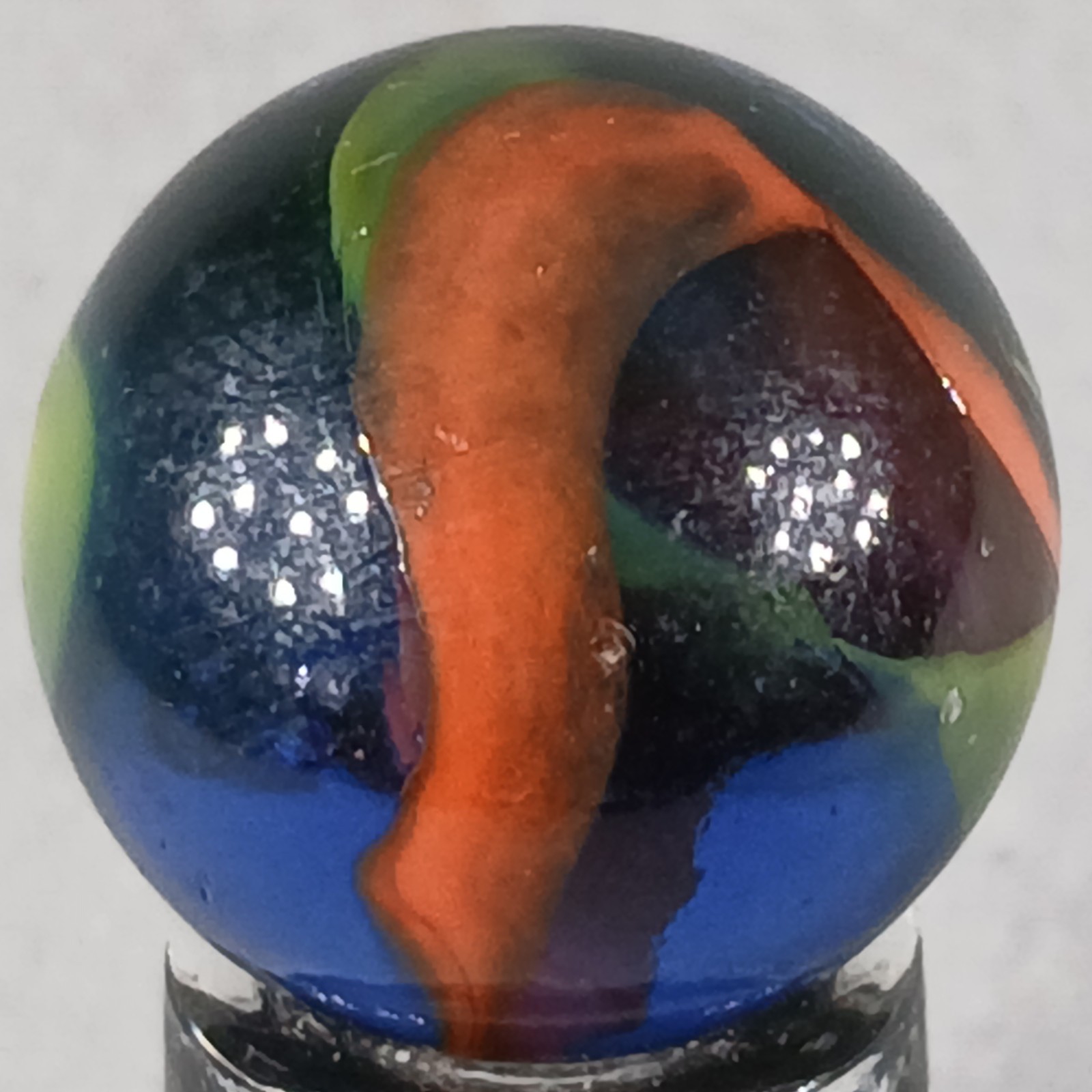 Vintage King Marbles Deep Orchid .61 Inches Near-Mint Condition