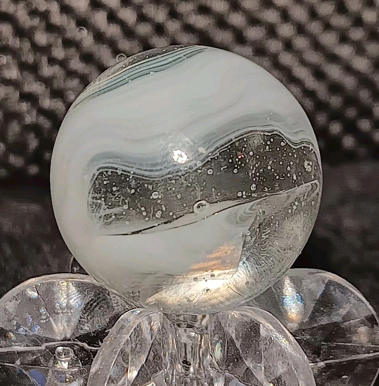 Vintage Cairo Novelty Swirl Marble. .64″ Mint. HTF Example. Circa (1946-1952)