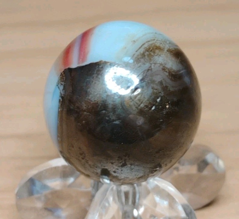 .71″ METALLIC VITRO MARBLES – VINTAGE RARE TOYS- NM+