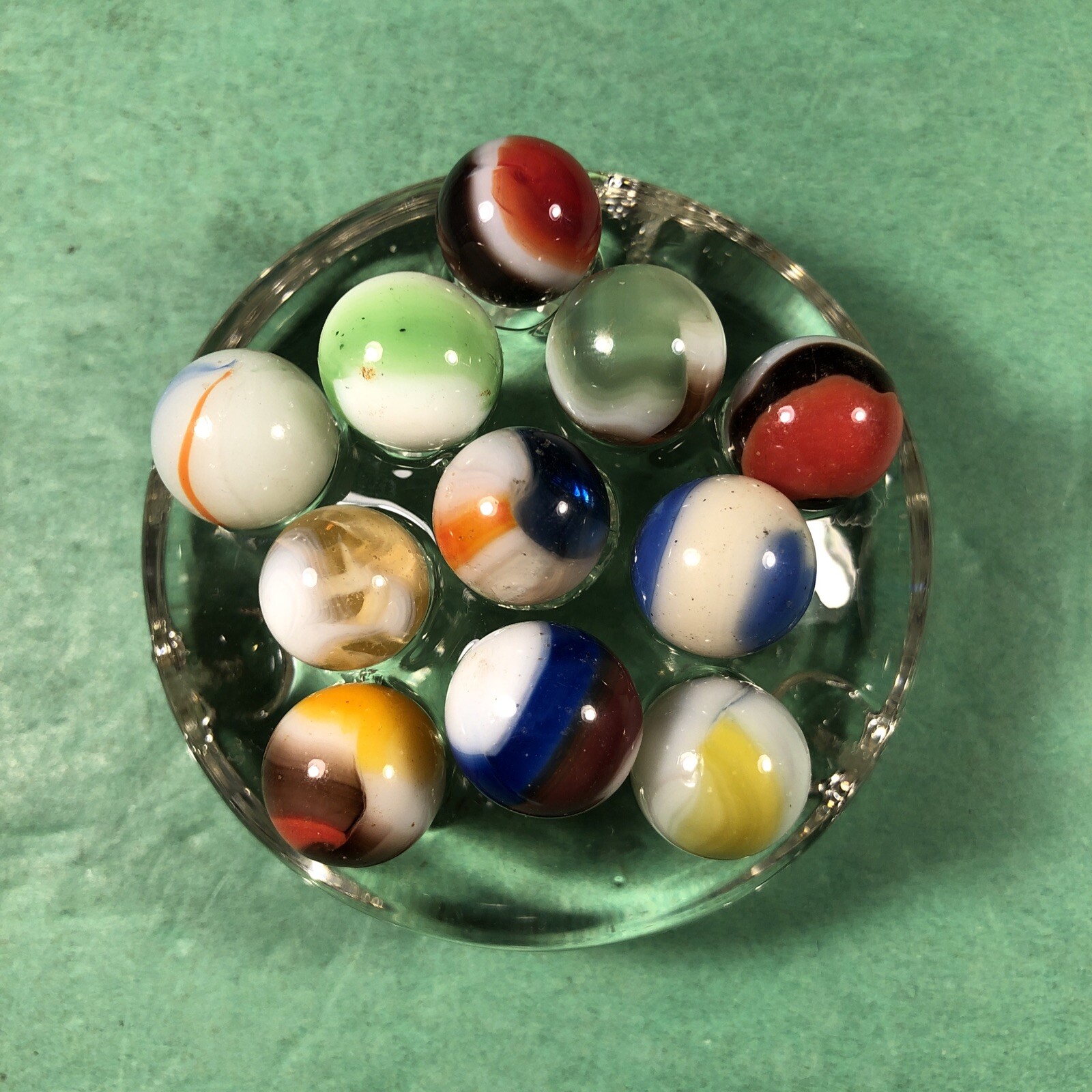 Vintage Marbles | Approximately 1/2″ | Lot Of 11 | Nice Patterns | Lot #182